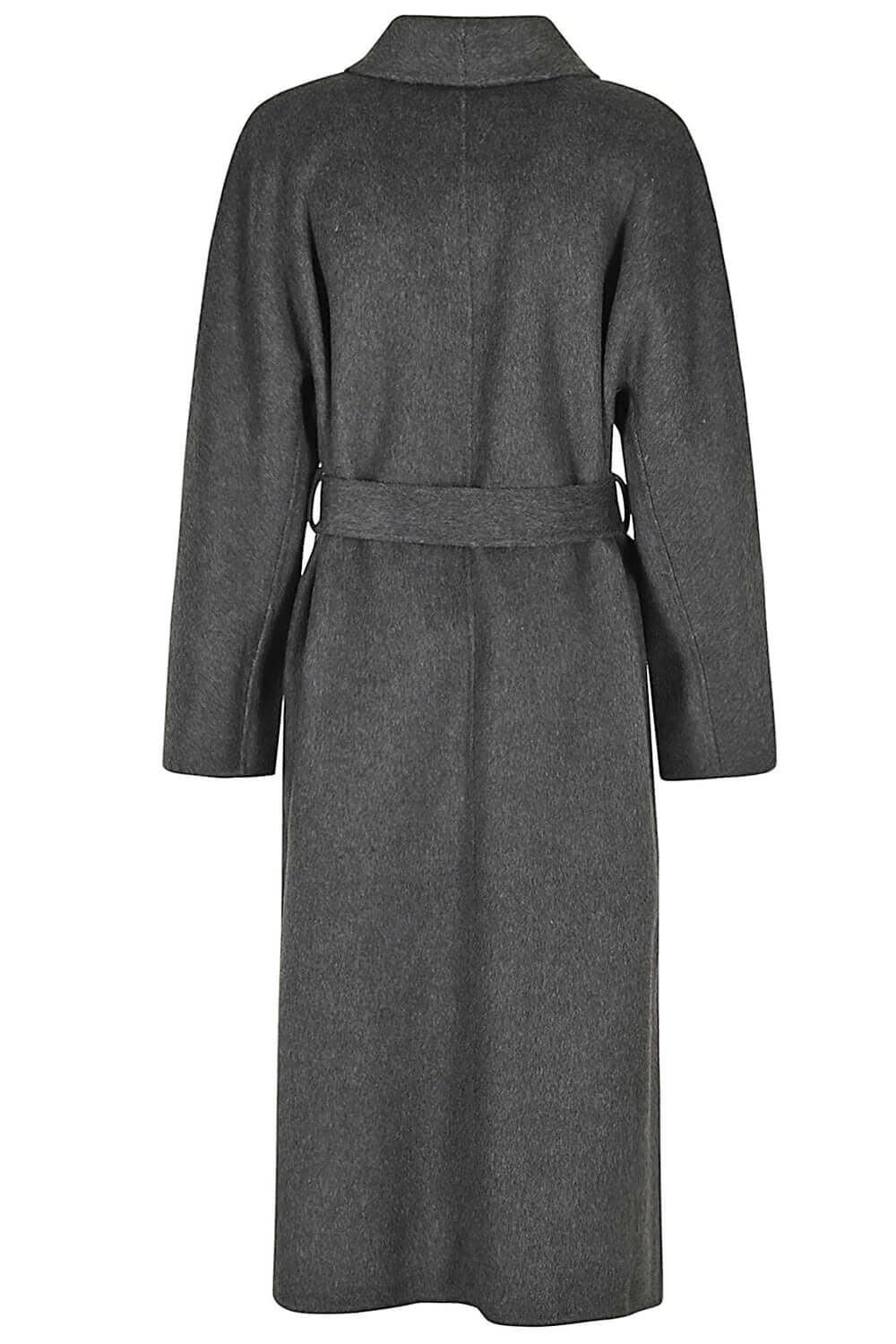 ISABELLE BLANCHE Cappotto in lana con collo sciallato e cintura Uncategorized ISABELLE BLANCHE