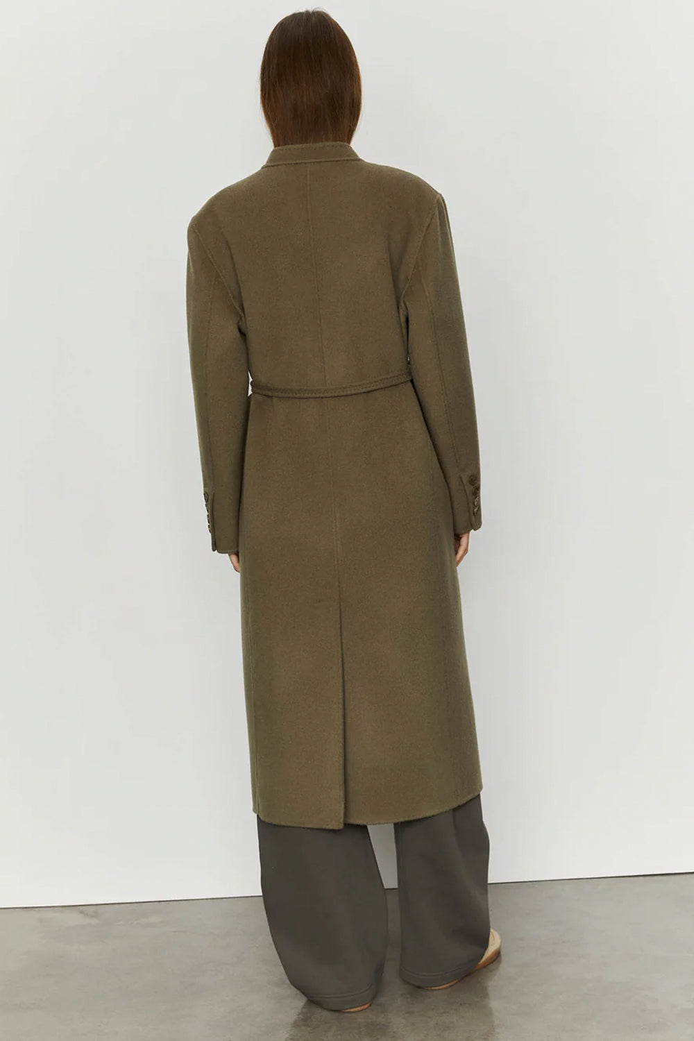 ISABELLE BLANCHE Cappotto lungo senza collo con cintura