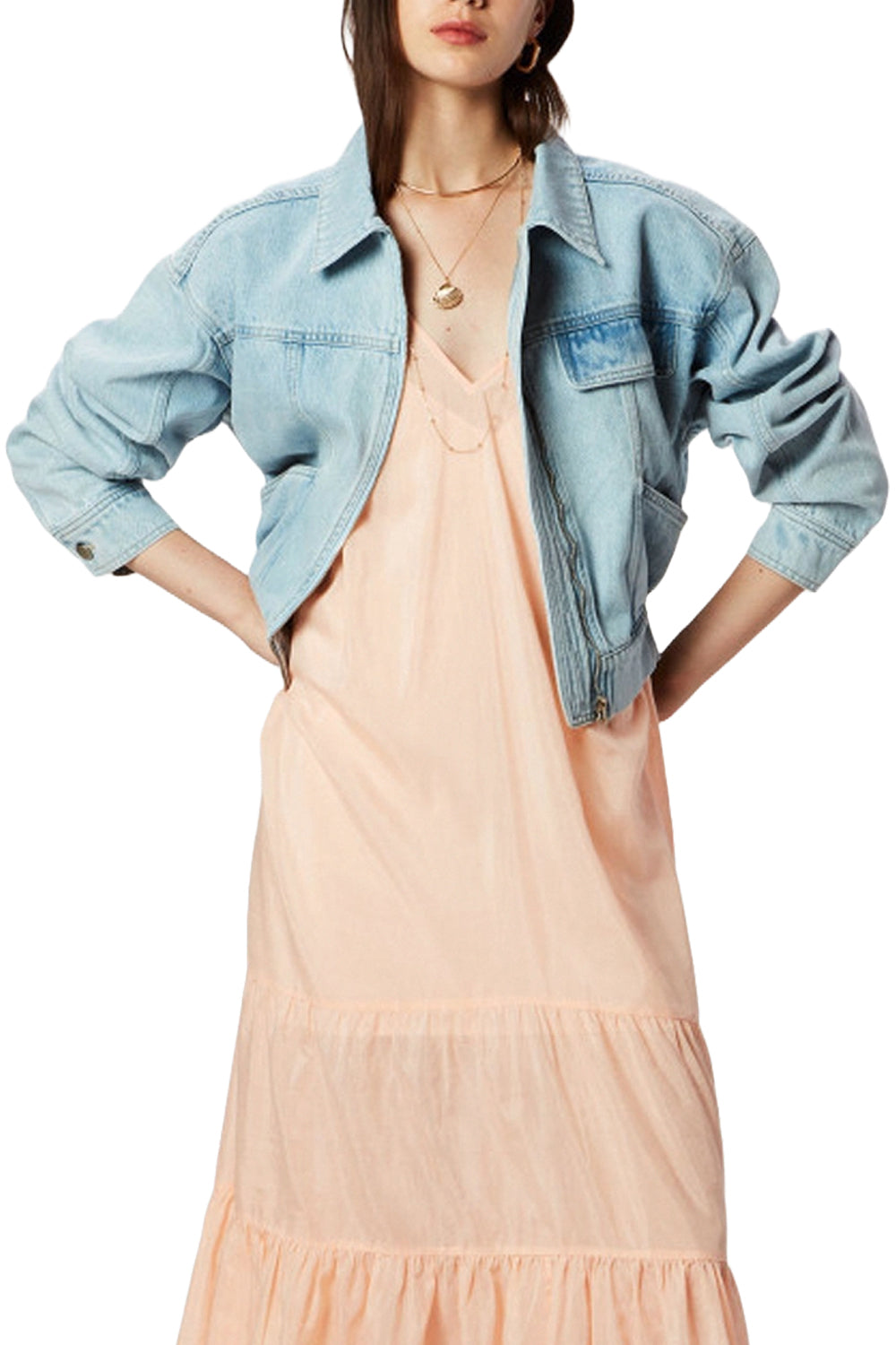 ISABELLE BLANCHE Giubbotto in denim Uncategorized ISABELLE BLANCHE