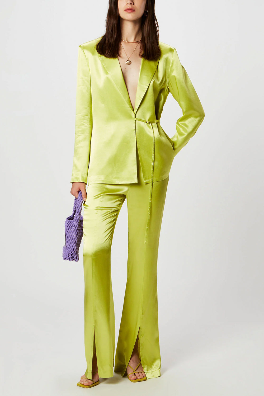 ISABELLE BLANCHE Giacca Slim-Fit in raso ISABELLE BLANCHE