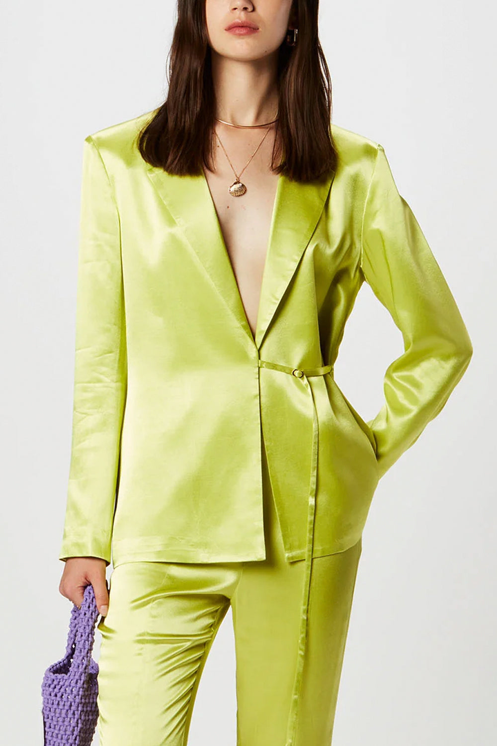 ISABELLE BLANCHE Giacca Slim-Fit in raso ISABELLE BLANCHE