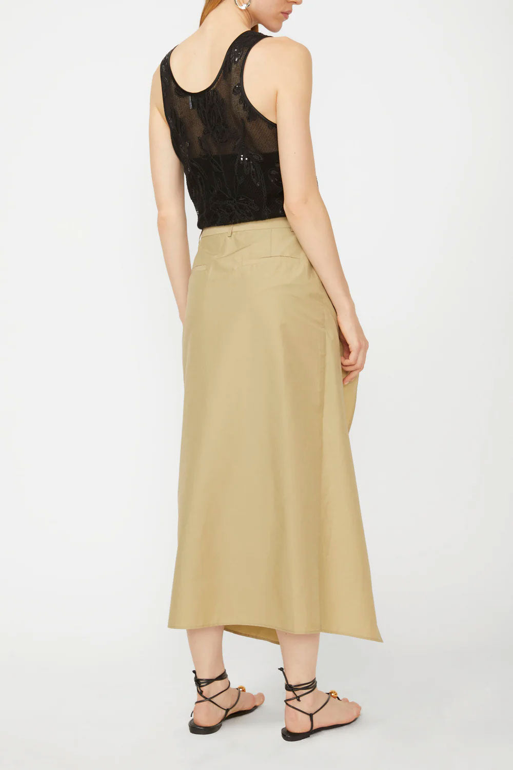 ISABELLE BLANCHE Gonna con nodo