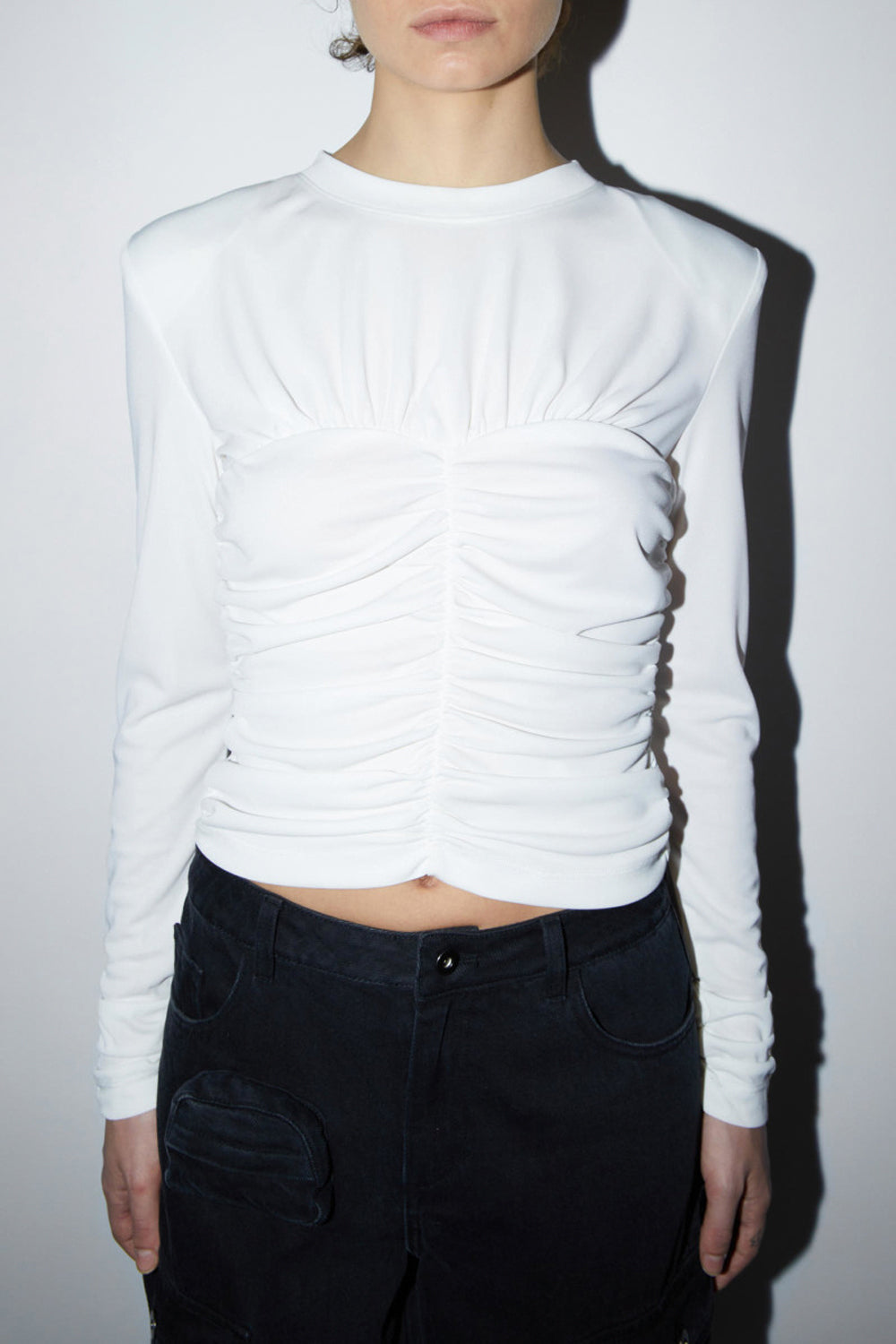 ISABELLE BLANCHE Maglia con arricciature ISABELLE BLANCHE