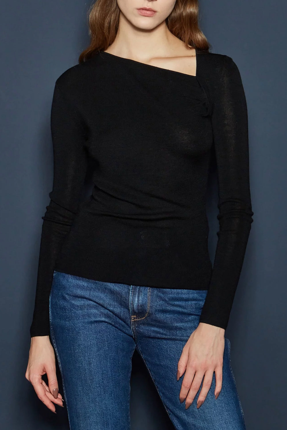 ISABELLE BLANCHE Maglia con ripresa sul collo