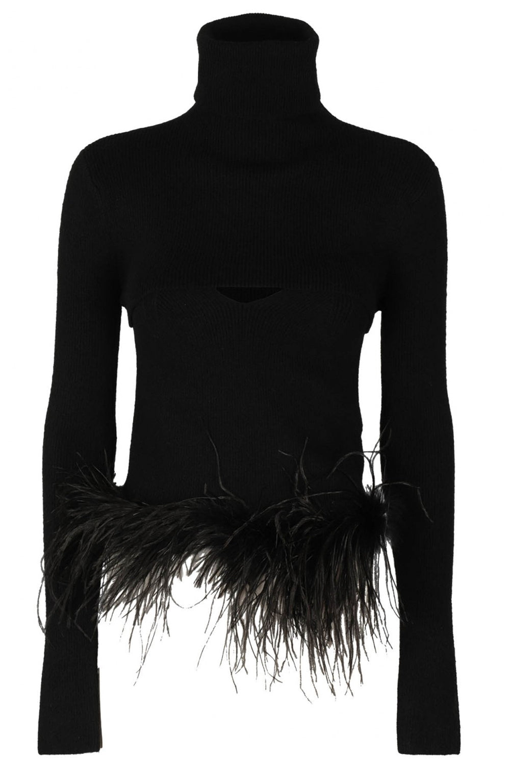 ISABELLE BLANCHE Maglia coprispalle con piume Uncategorized ISABELLE BLANCHE