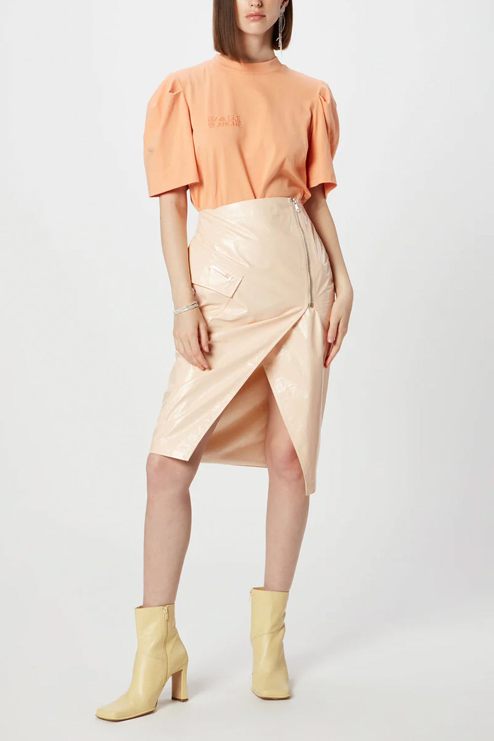 ISABELLE BLANCHE T-shirt con ricamo perline ISABELLE BLANCHE