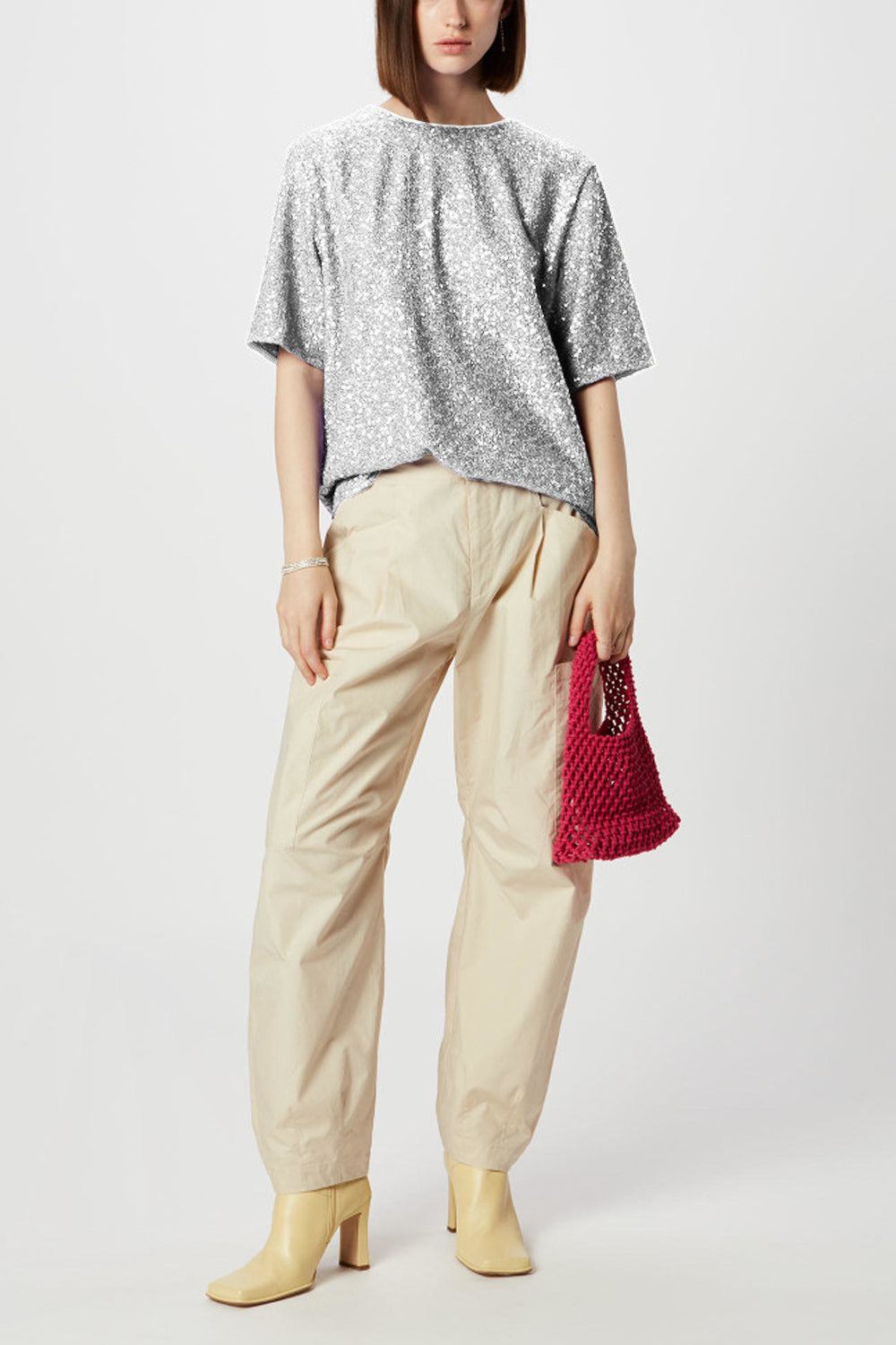 ISABELLE BLANCHE T-shirt in pailettes ISABELLE BLANCHE