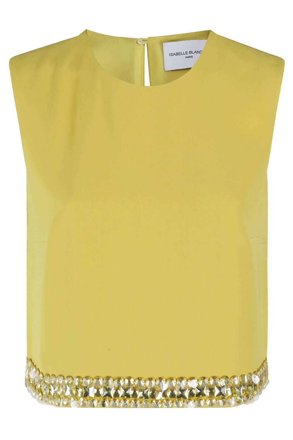 ISABELLE BLANCHE Top con pietre e pailettes Uncategorized ISABELLE BLANCHE