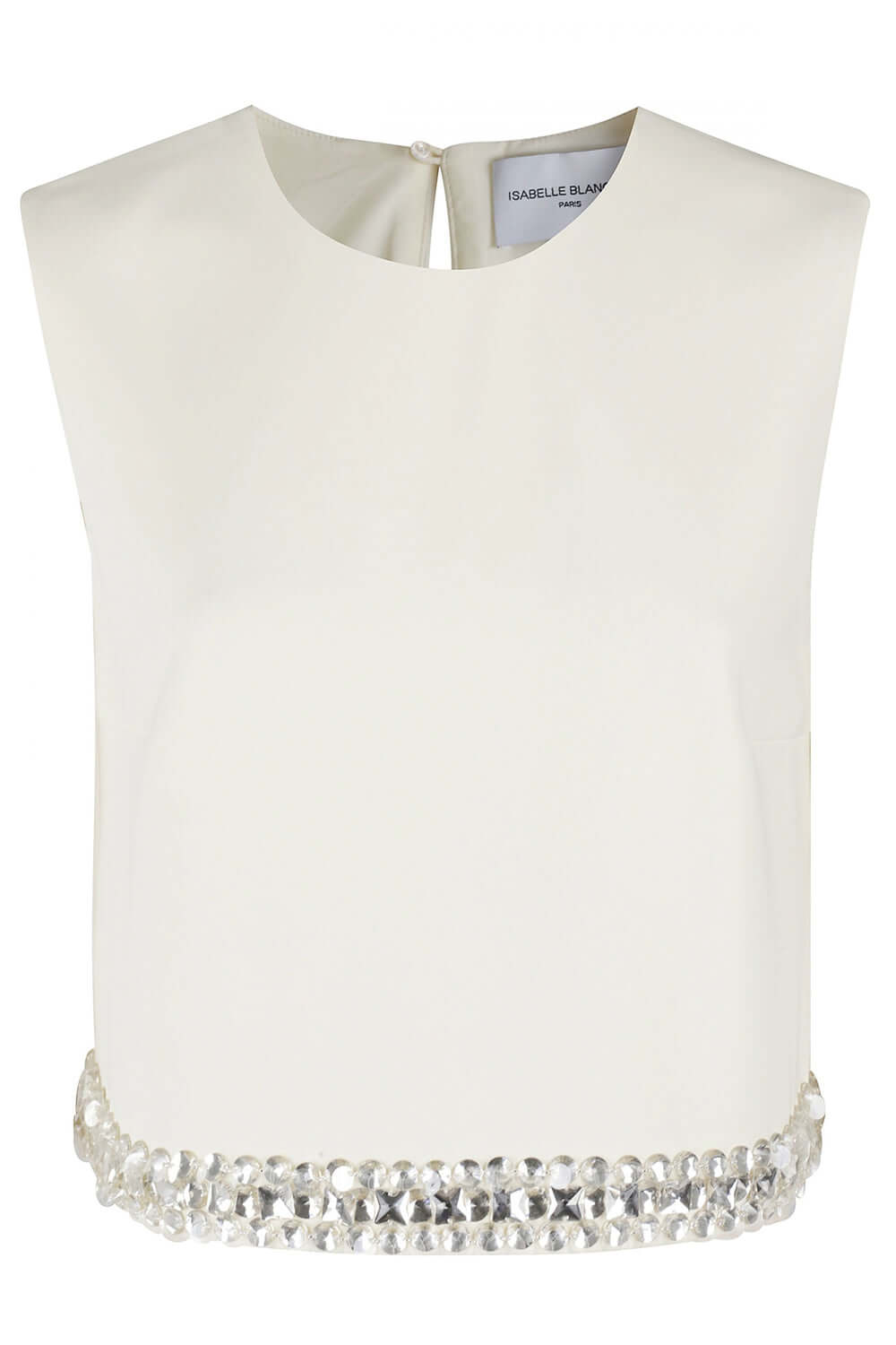 ISABELLE BLANCHE Top con pietre e pailettes Uncategorized ISABELLE BLANCHE