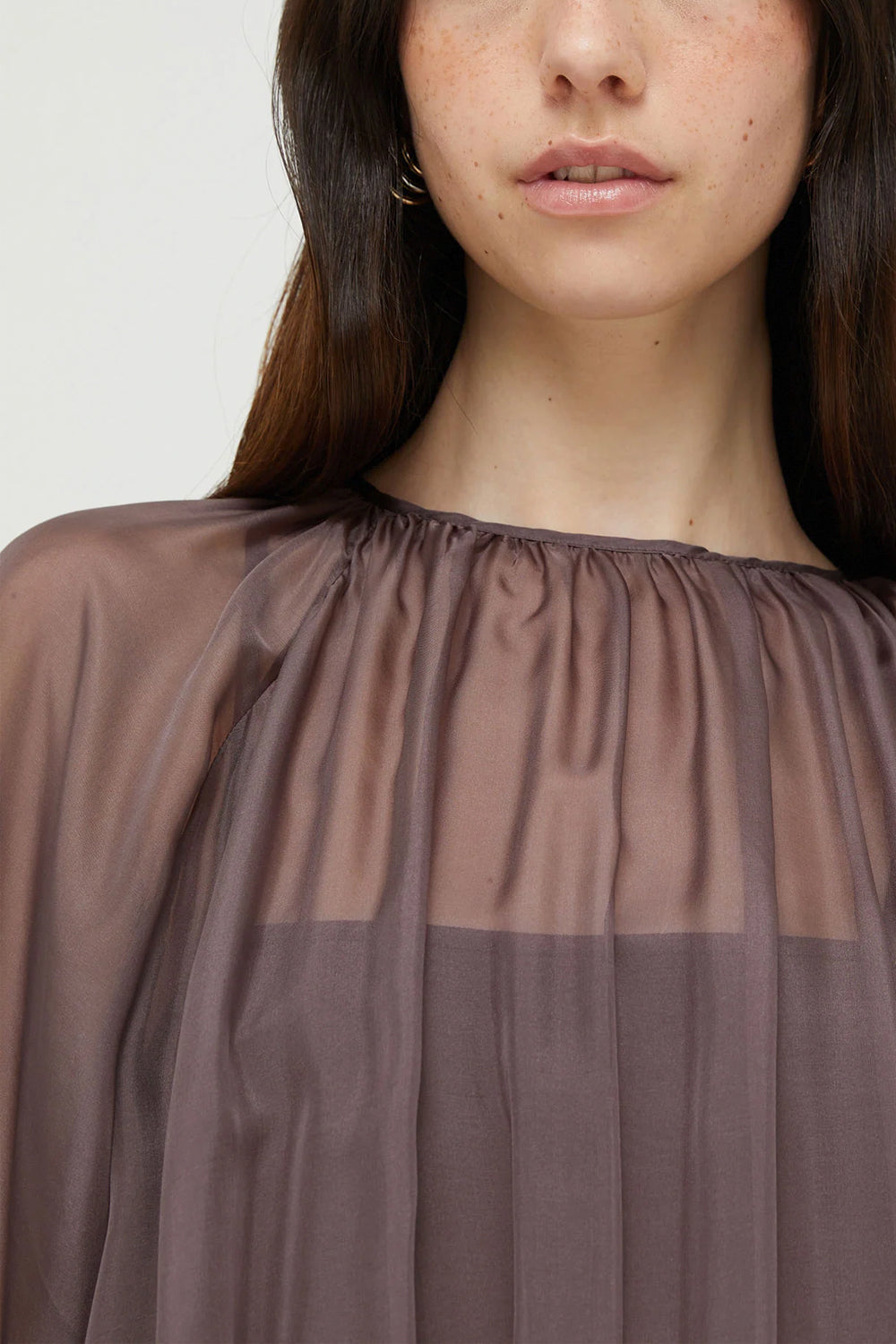 ISABELLE BLANCHE Abito in chiffon di seta