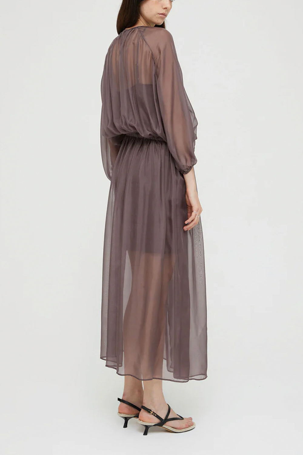 ISABELLE BLANCHE Abito in chiffon di seta