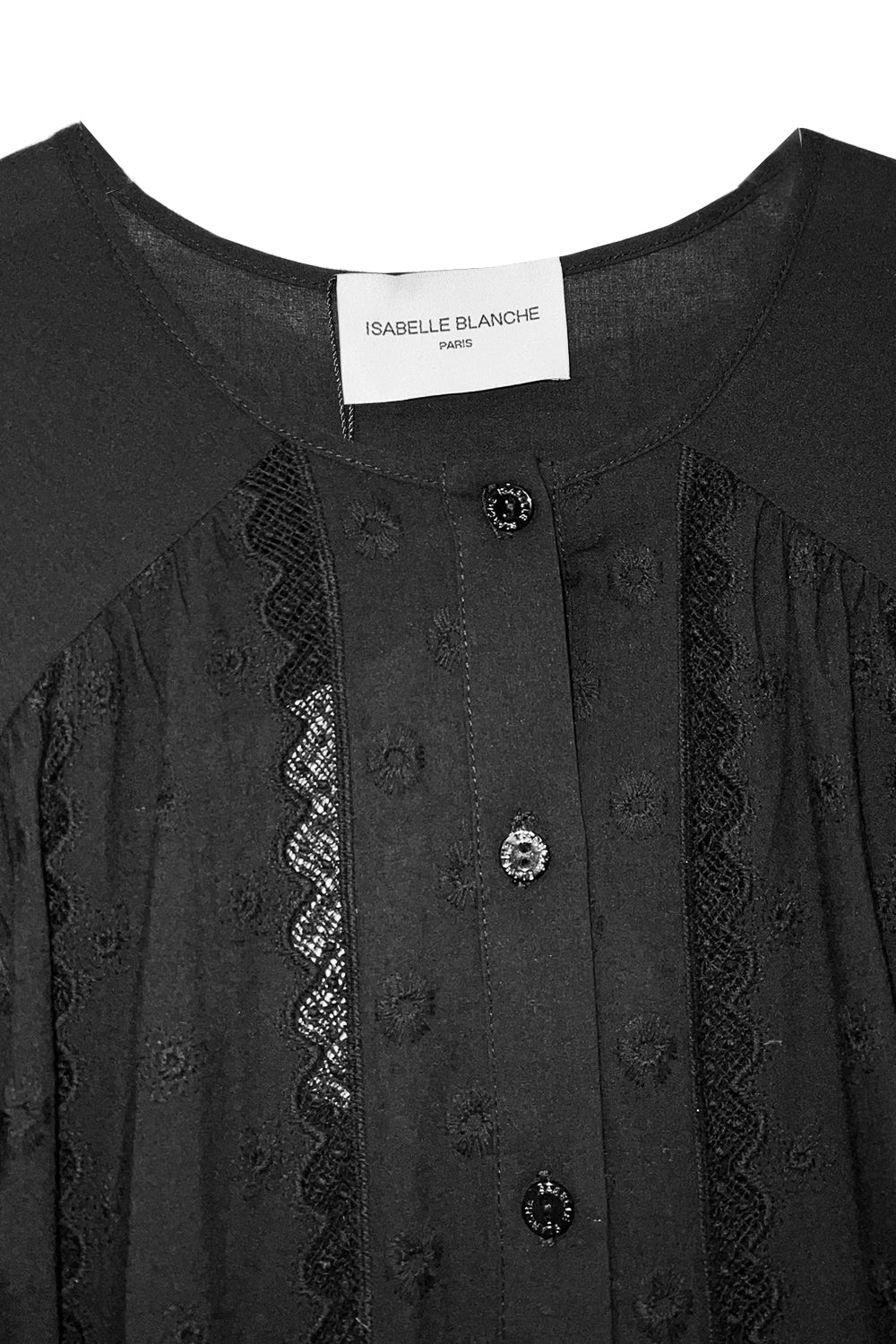 ISABELLE BLANCHE Abito in mussola e sangallo Clothing ISABELLE BLANCHE