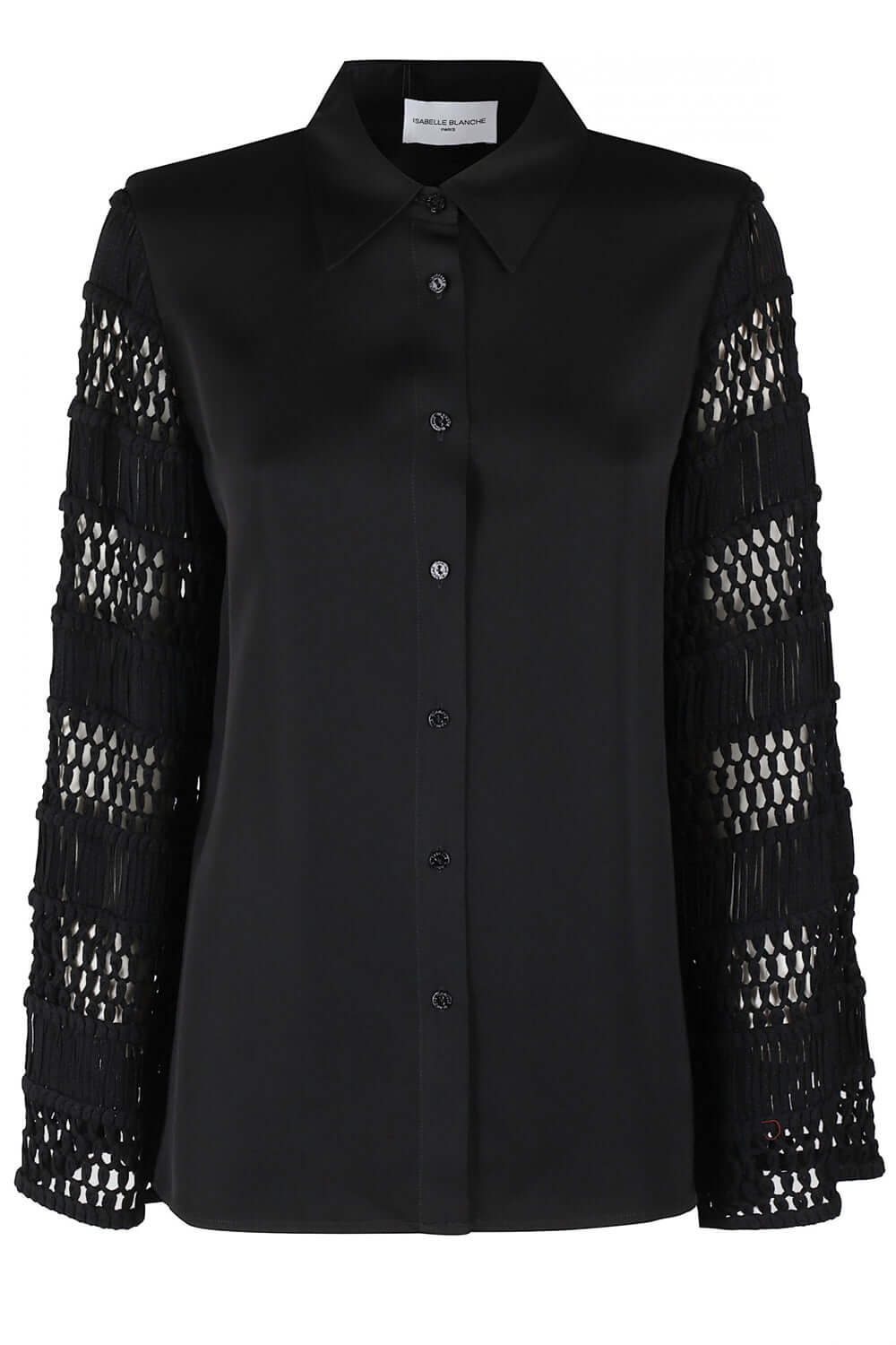 ISABELLE BLANCHE Camicia con maniche uncinetto Uncategorized ISABELLE BLANCHE