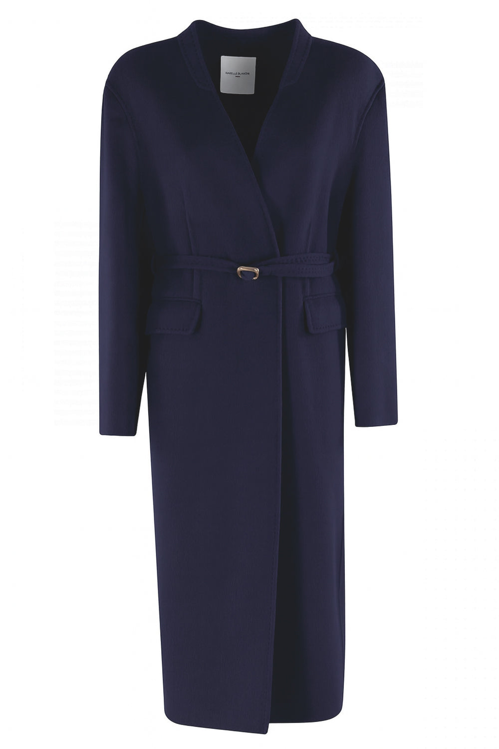 ISABELLE BLANCHE Cappotto lungo senza collo con cintura