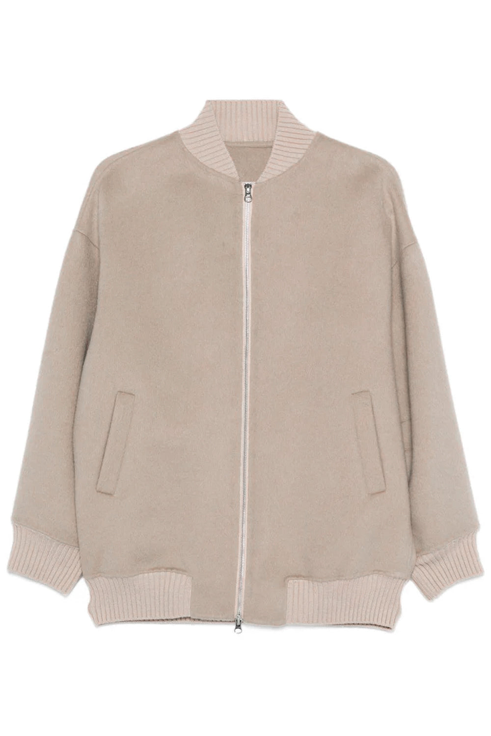 ISABELLE BLANCHE Giacca bomber in lana double