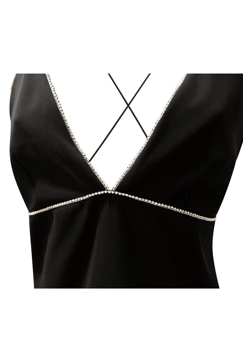 RAME Abito con profilo strass RAME