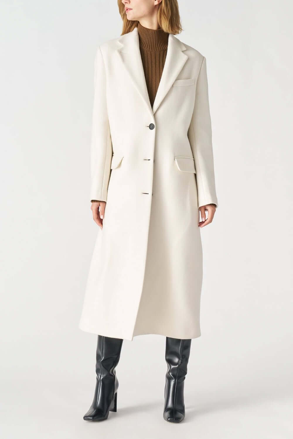 JUCCA Cappotto monopetto lana e cashmere Uncategorized JUCCA