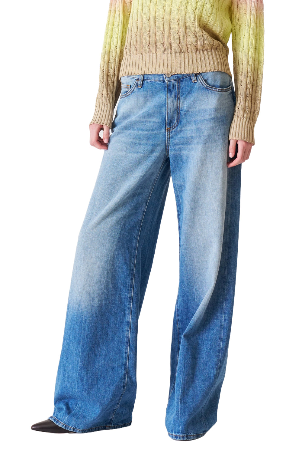 JUCCA Jeans Bella vita bassa e svasato JUCCA