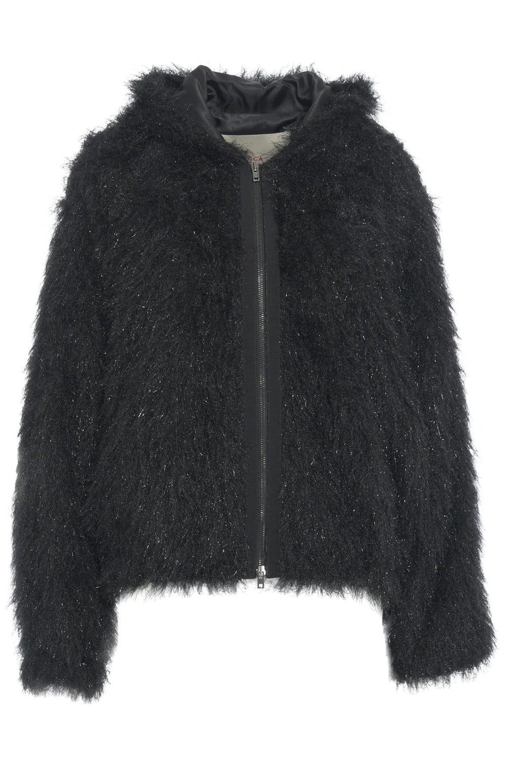 JUCCA Giubbotto in ecopelliccia lurex