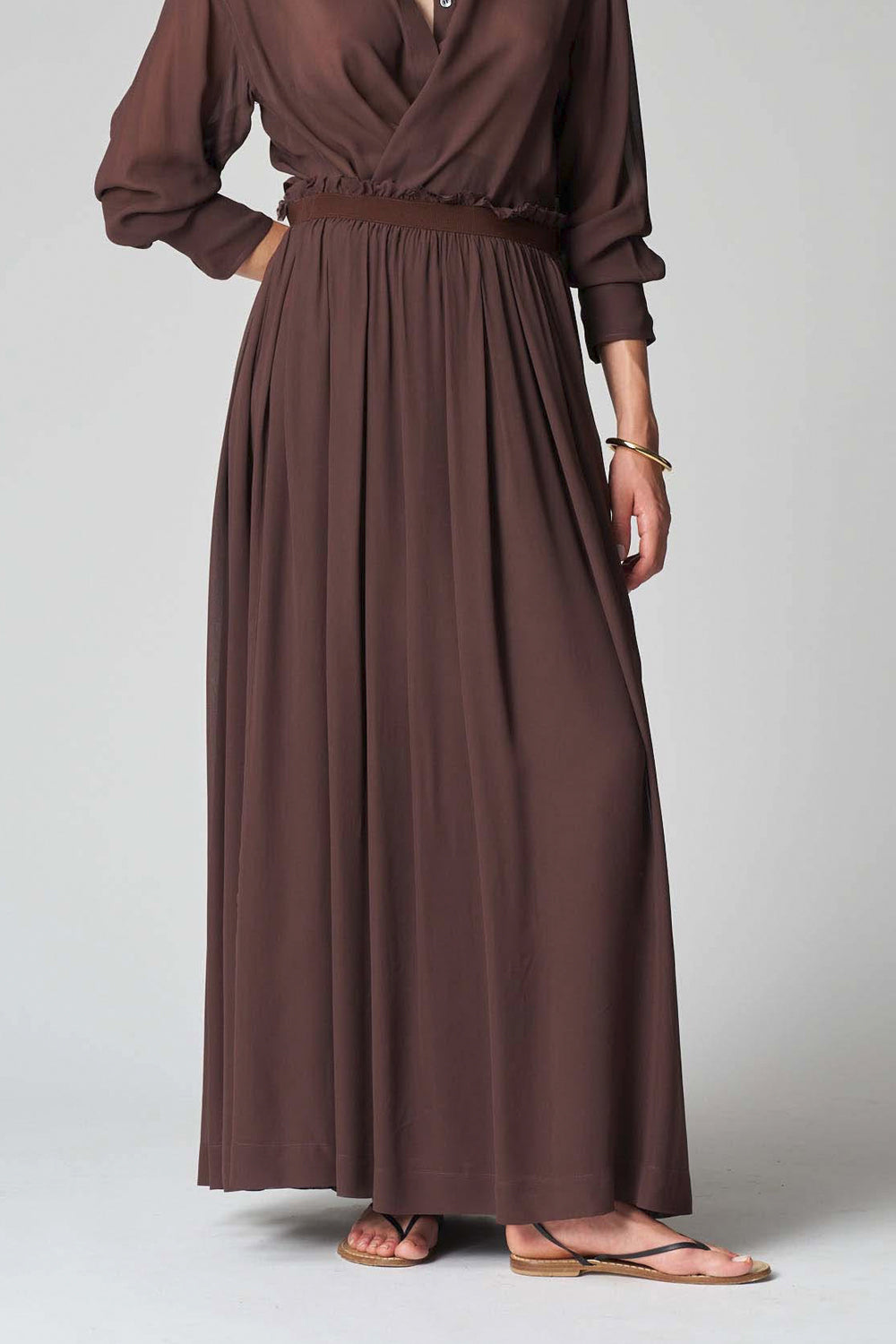 JUCCA Gonna arricciata in georgette