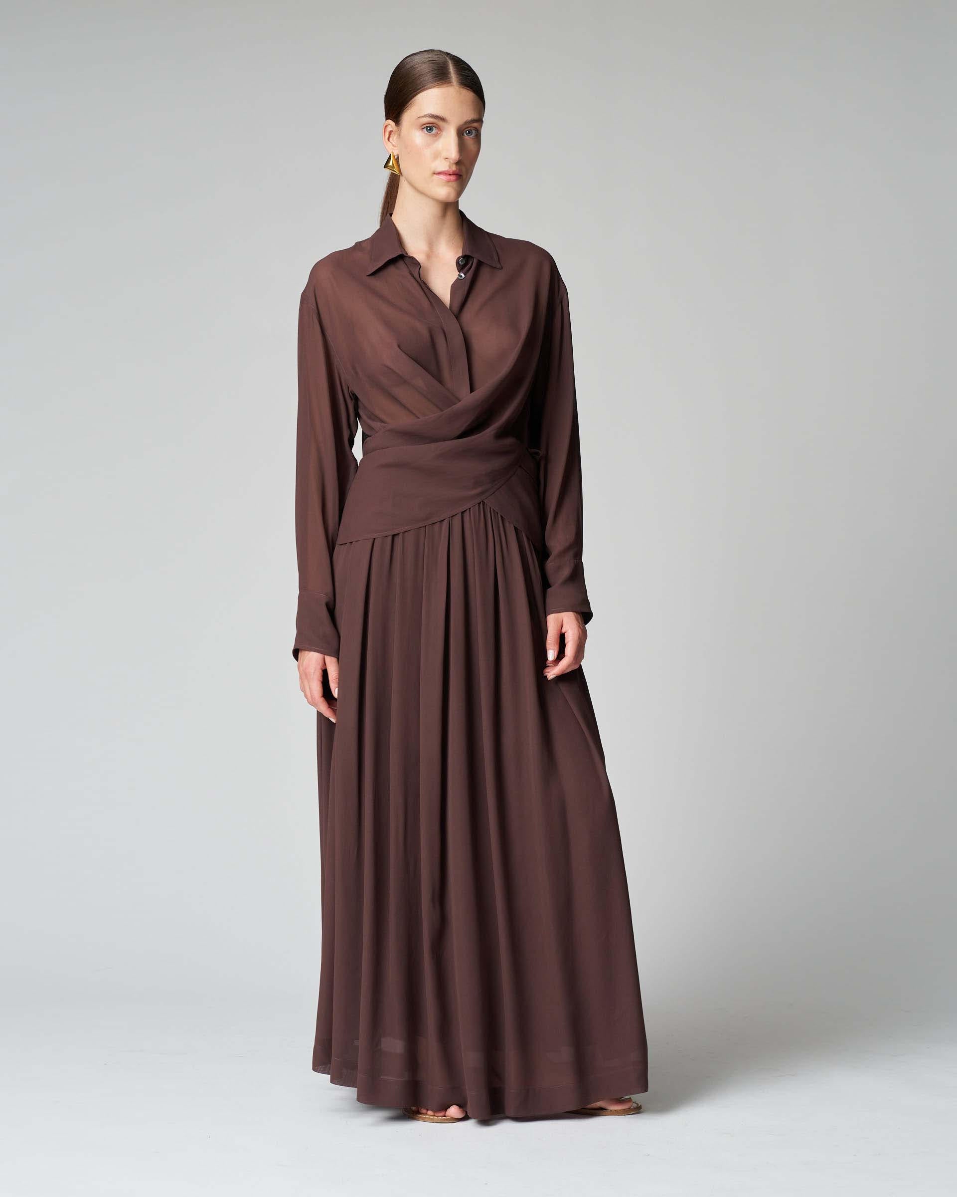 JUCCA Gonna arricciata in georgette