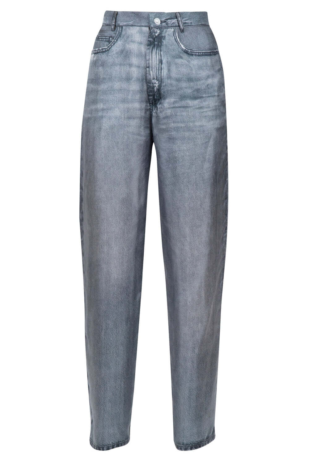 JUCCA Pantalone in seta stampa denim Uncategorized JUCCA