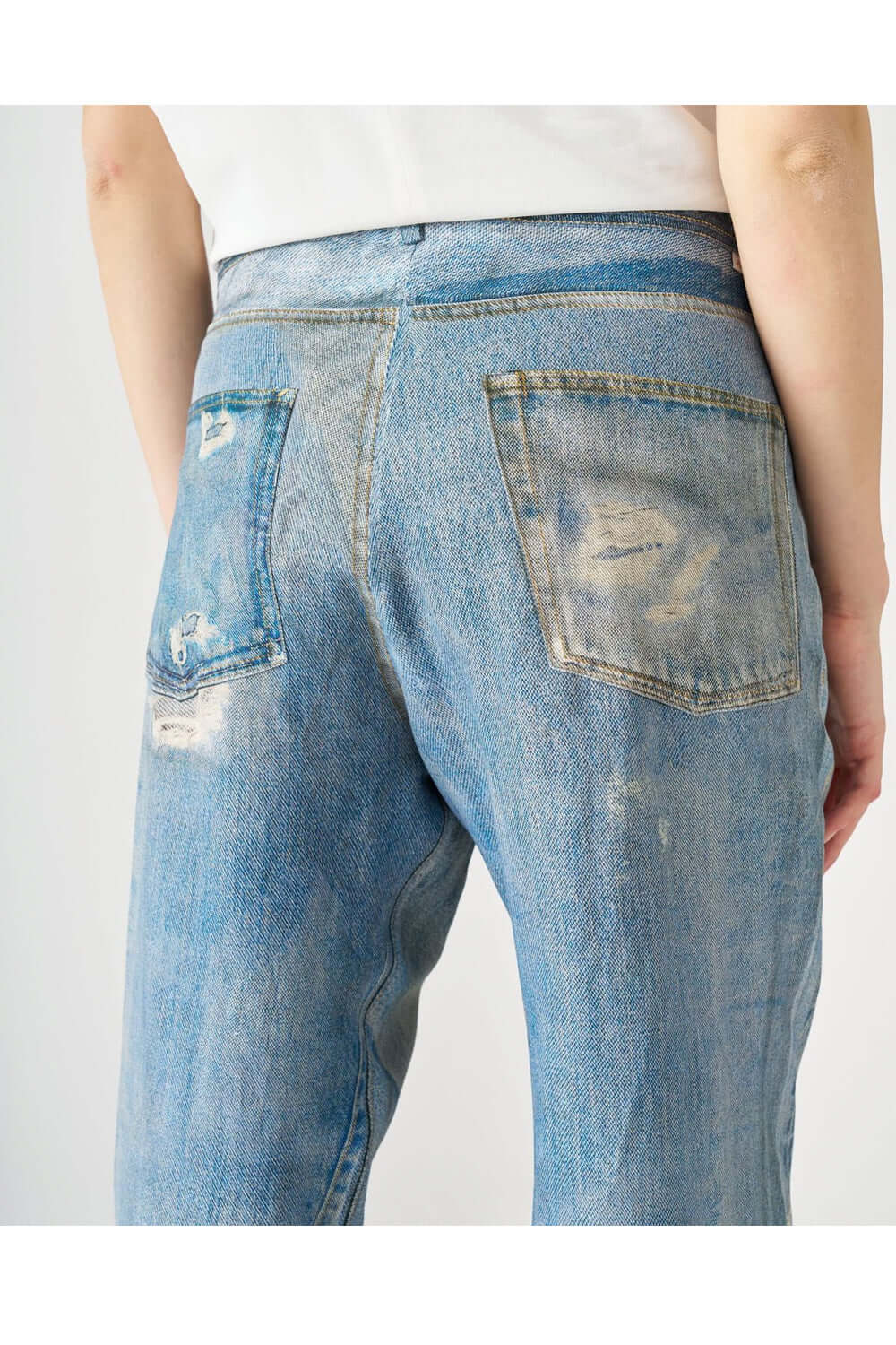 JUCCA Pantalone in viscosa e lino effetto jeans Uncategorized JUCCA