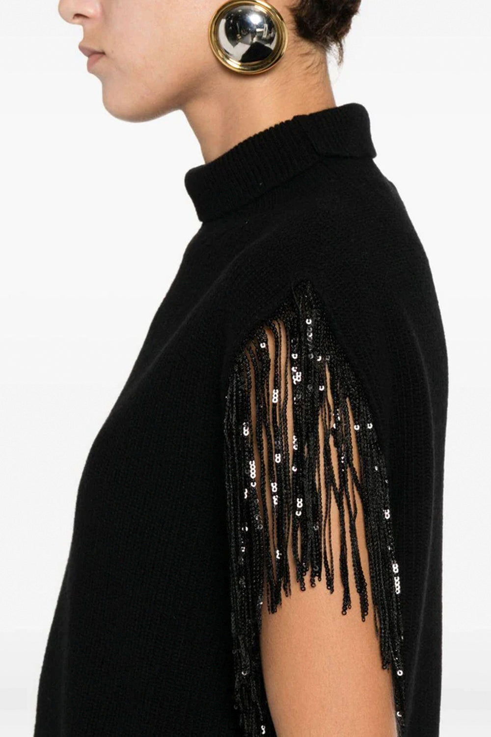 JUCCA Abito in maglia con frange