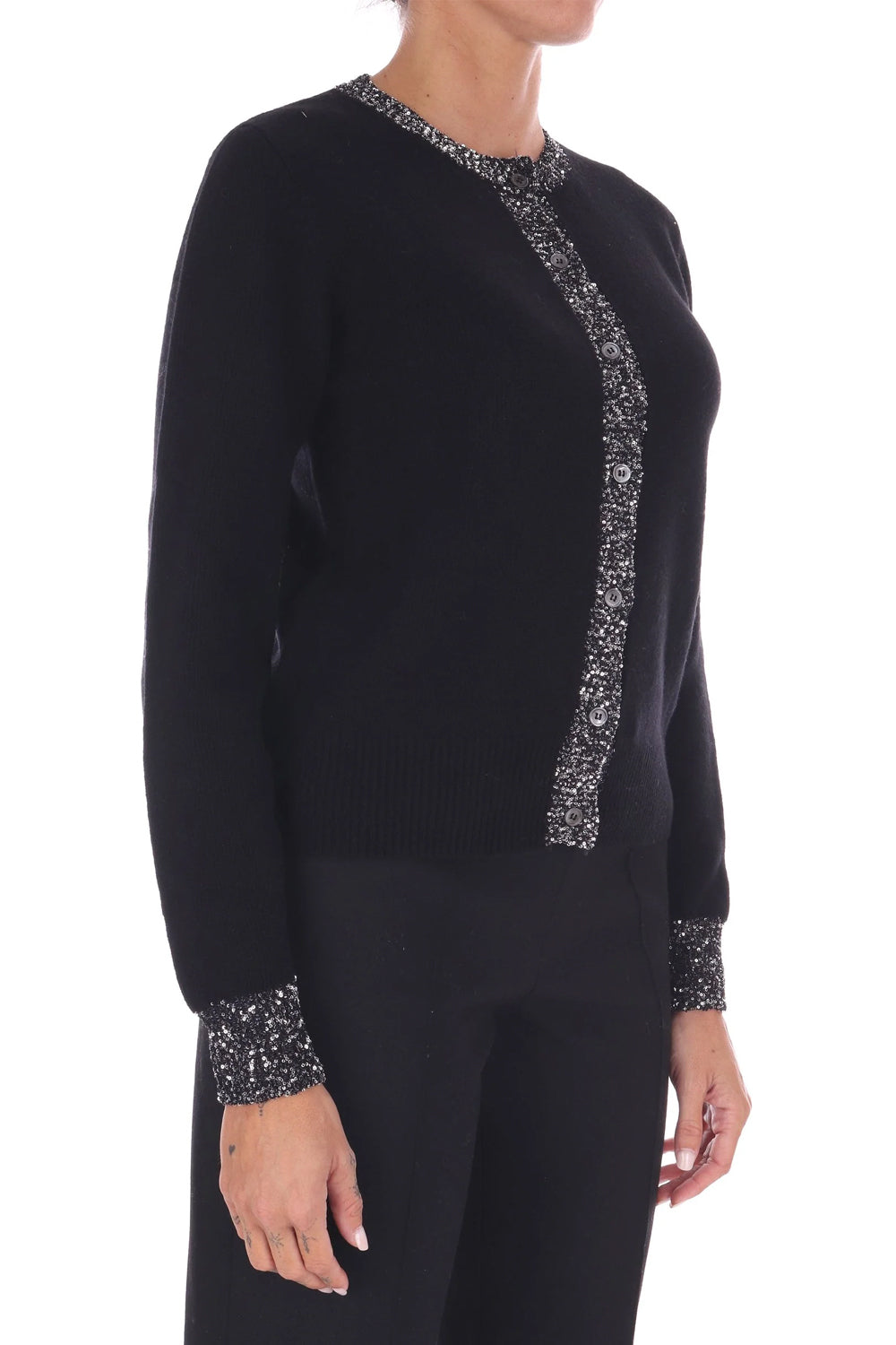 JUCCA Cardigan in lana con pailettes