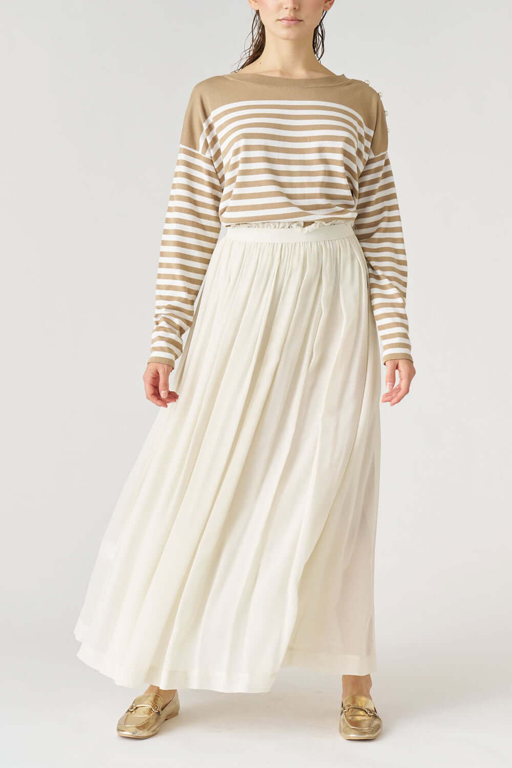 JUCCA Gonna arricciata in georgette Uncategorized JUCCA