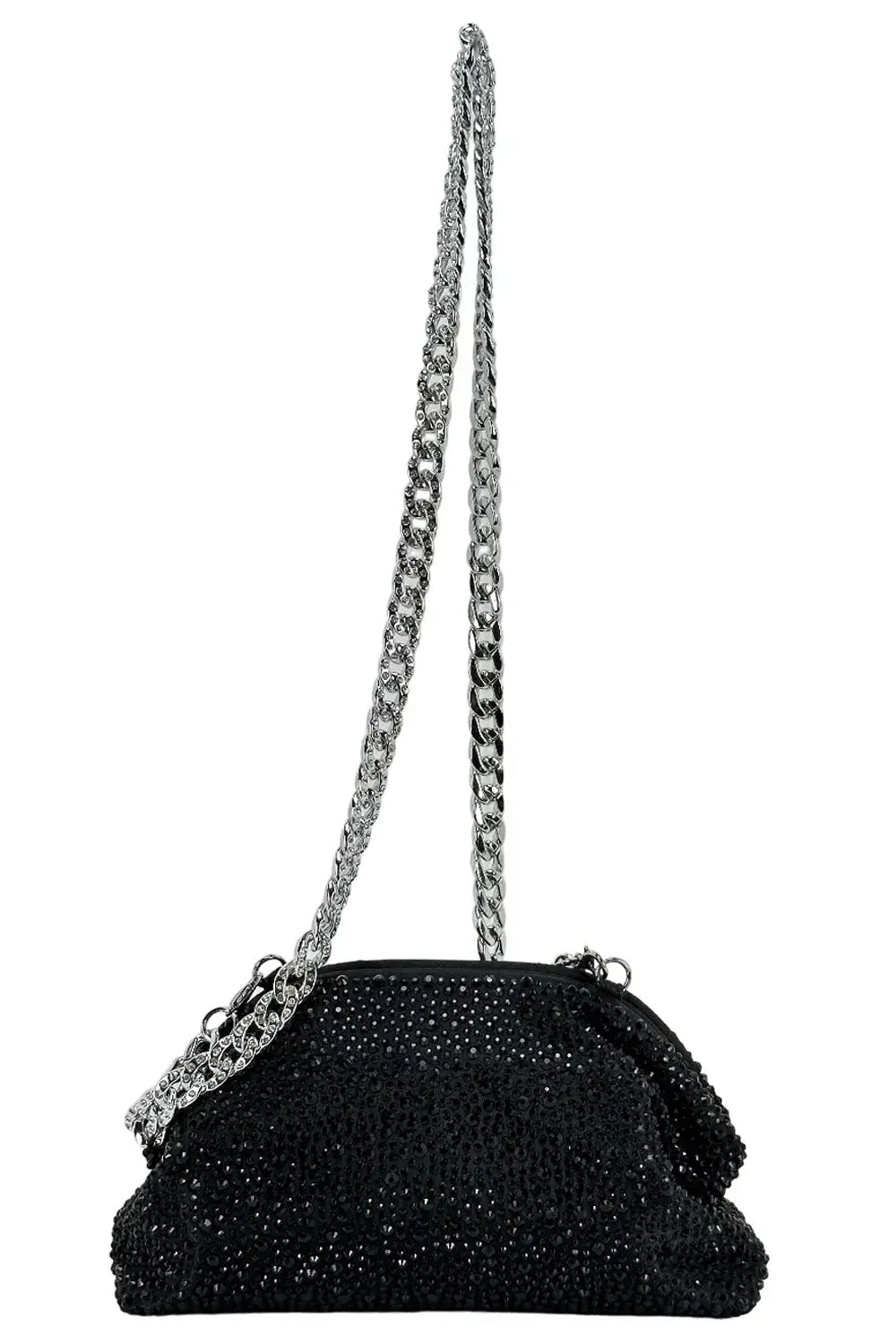 LA CARRIE Pochette strass con tracolla