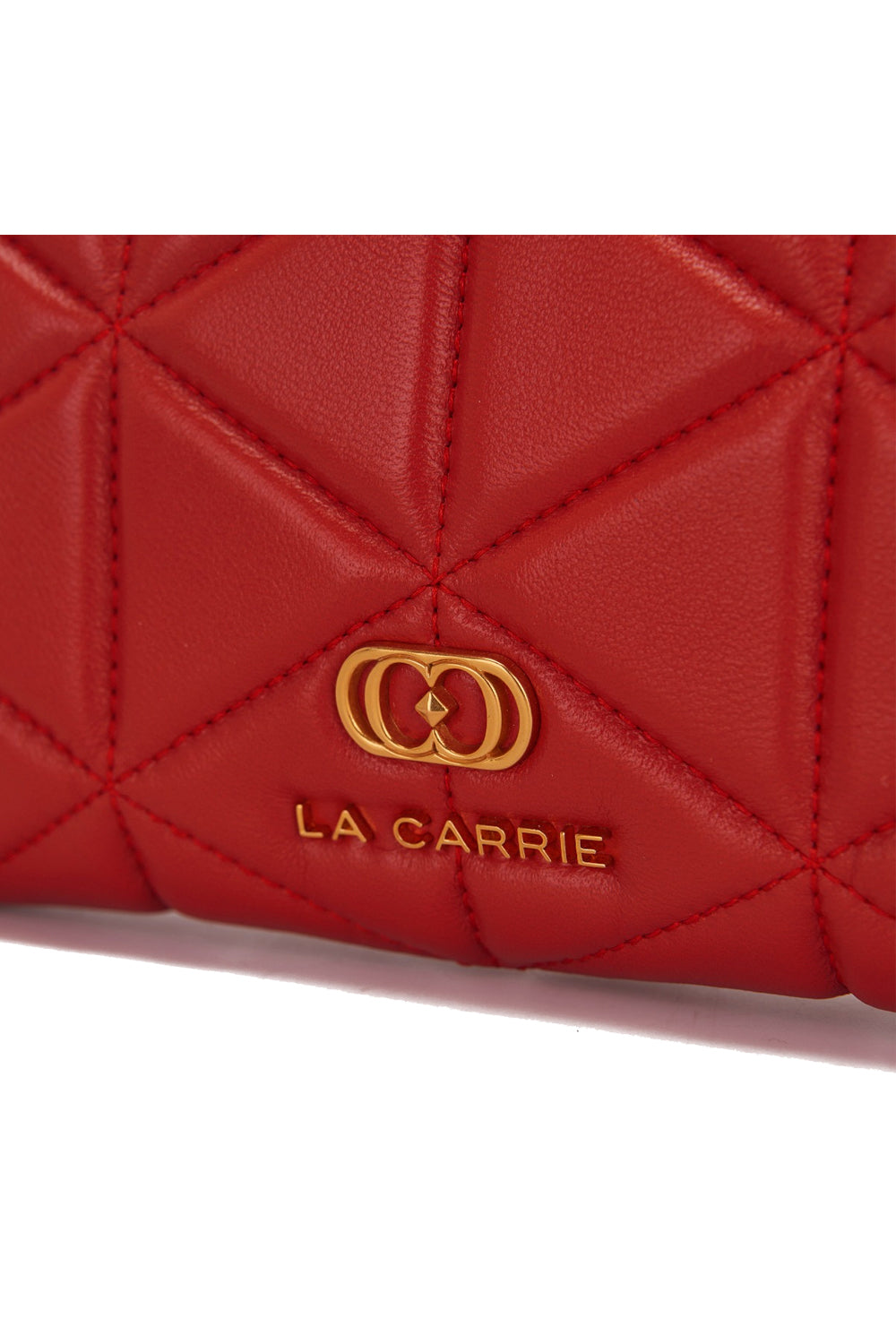 LA CARRIE Portafoglio con tracolla in pelle trapuntata Uncategorized LA CARRIE