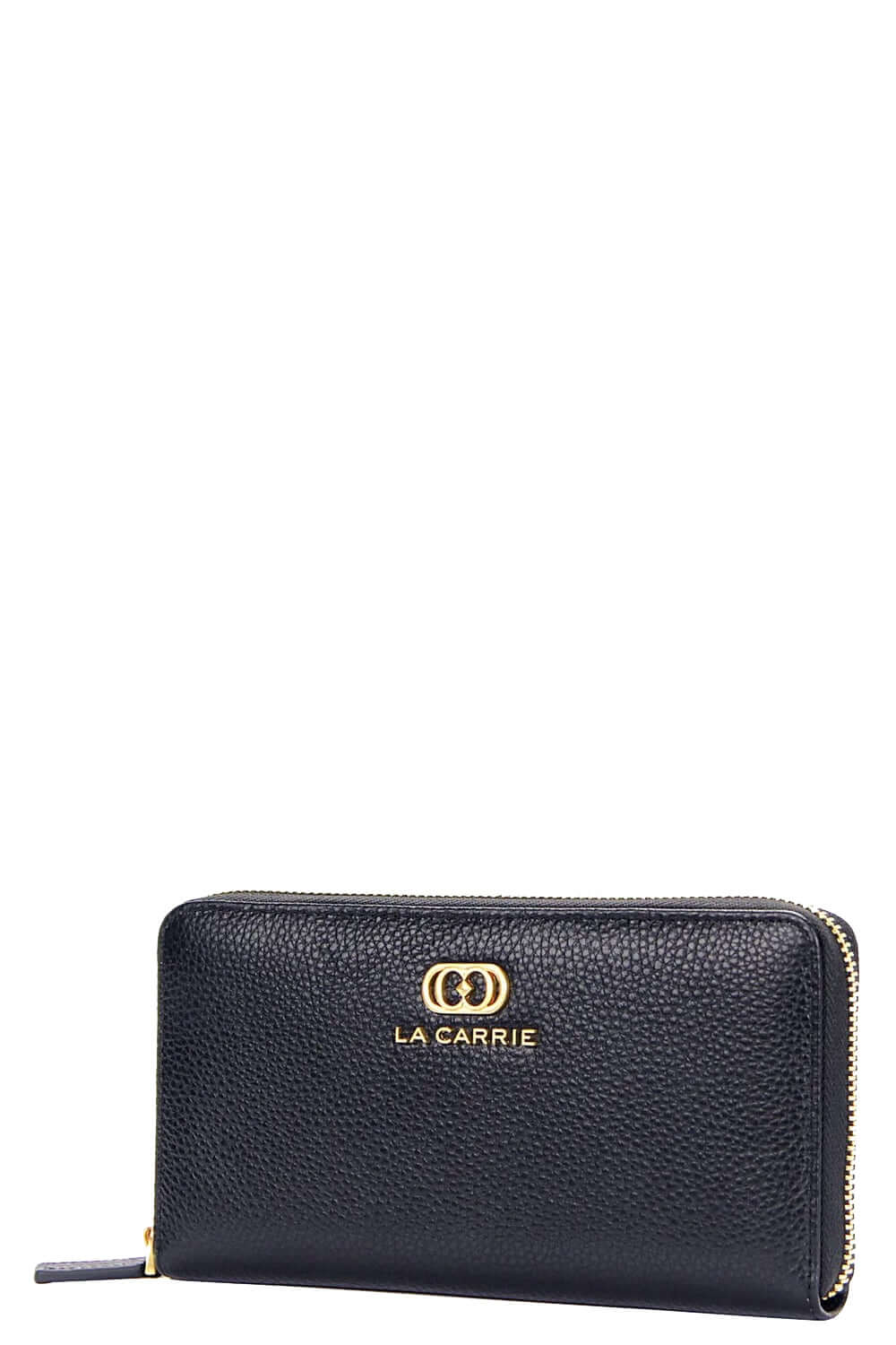 LA CARRIE Portafoglio in pelle martellata con zip Uncategorized LA CARRIE