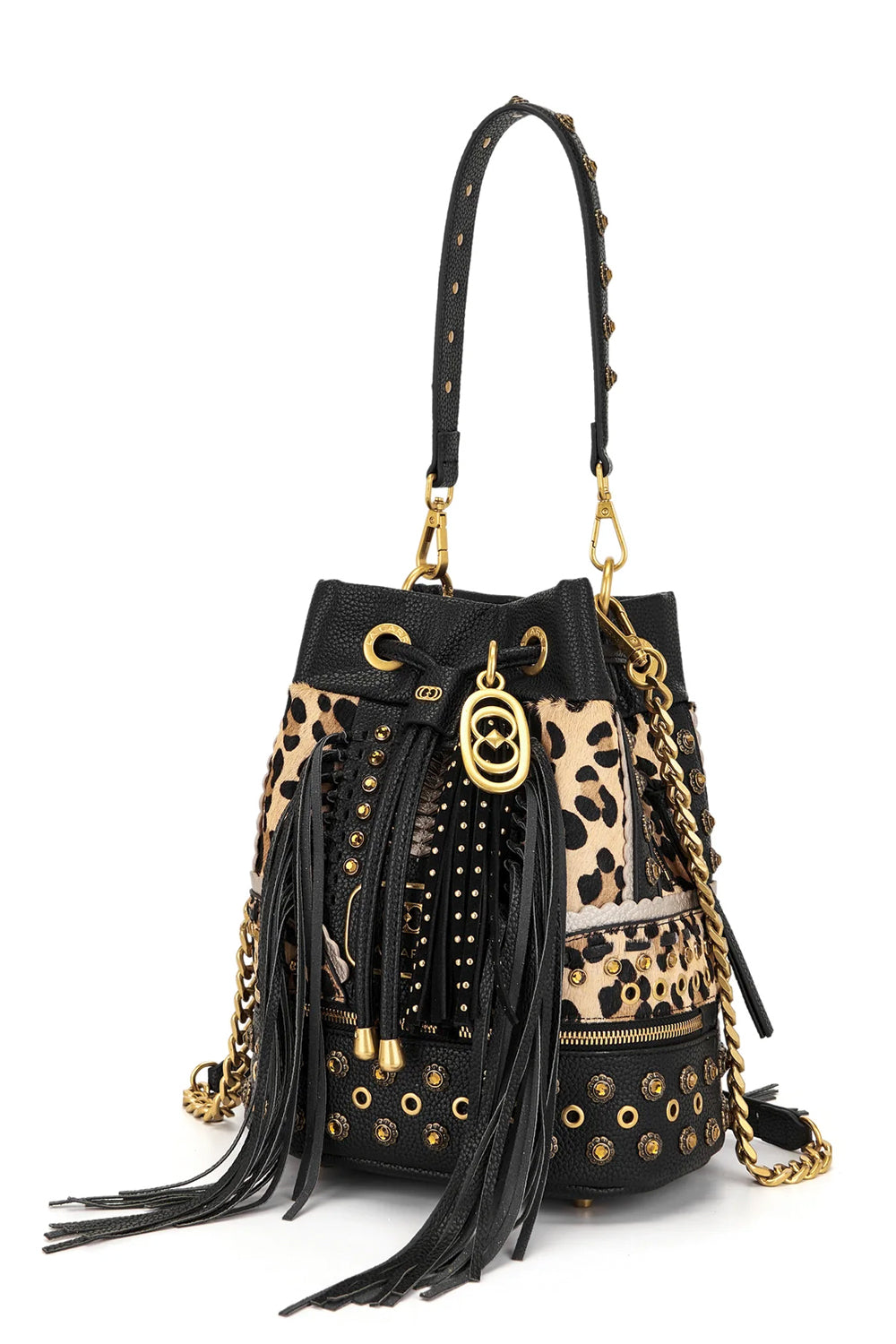 LA CARRIE Secchiello Jungle con texture leopardato