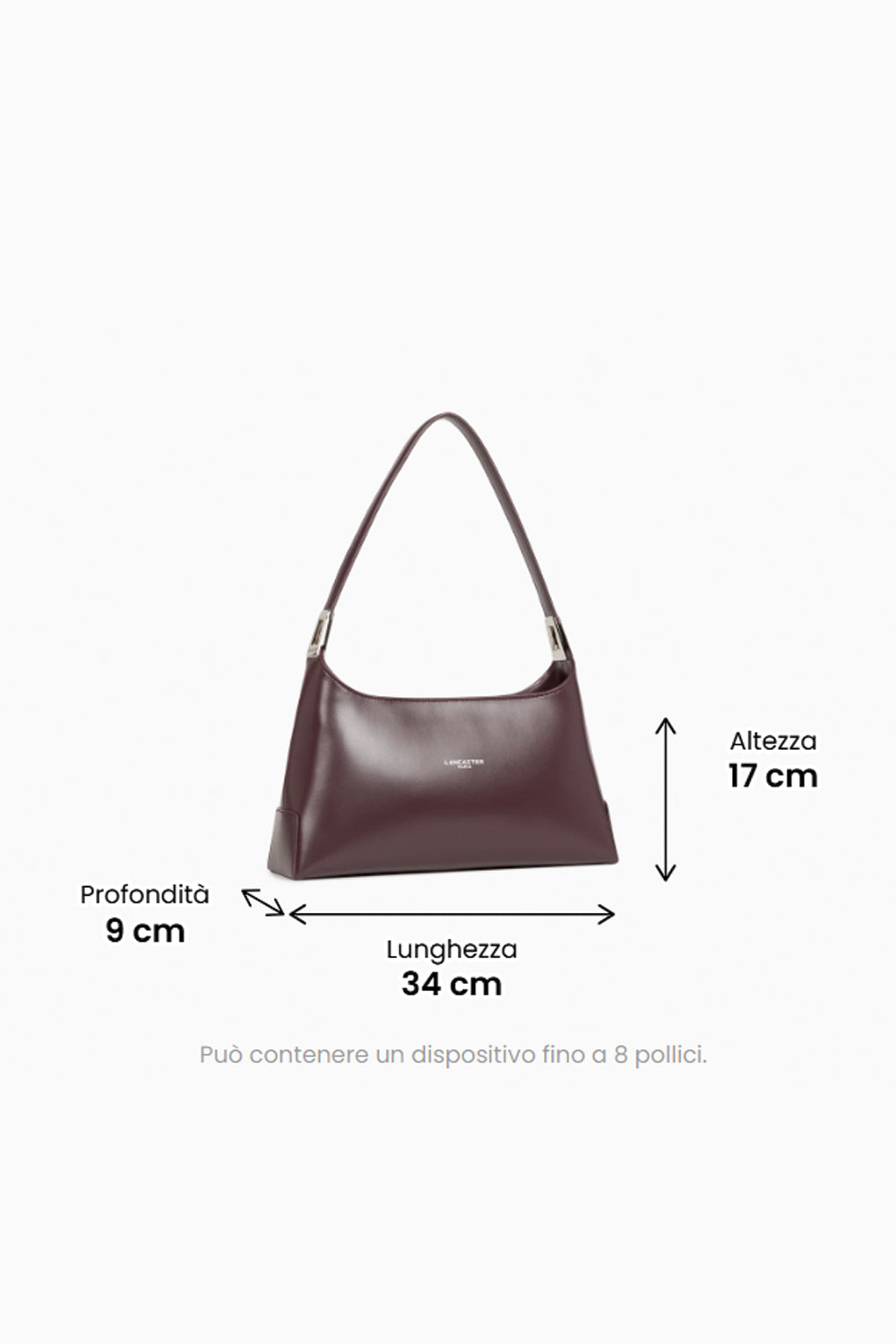 LANCASTER Borsa grande in pelle liscia