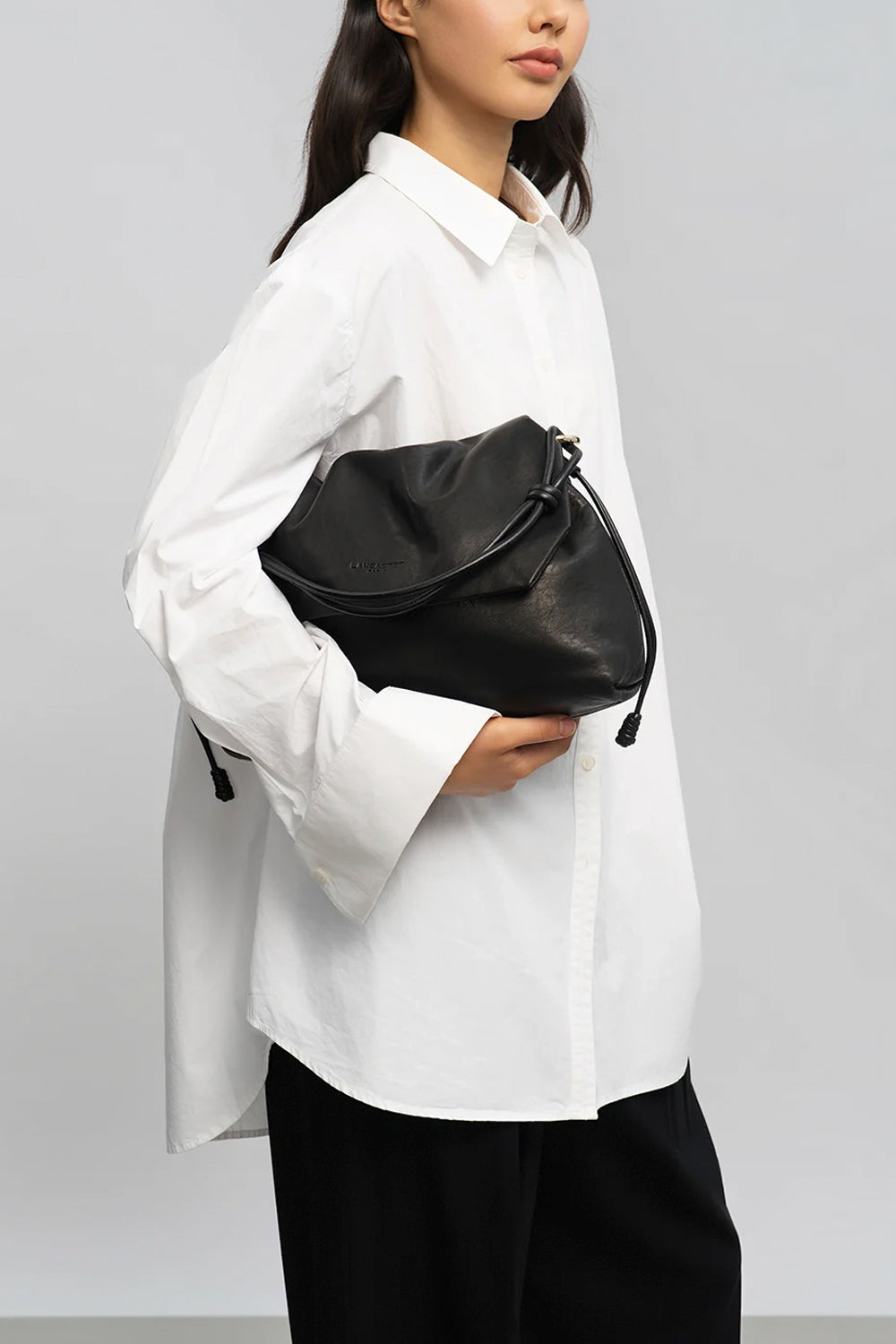 LANCASTER Borsa grande con patta in pelle