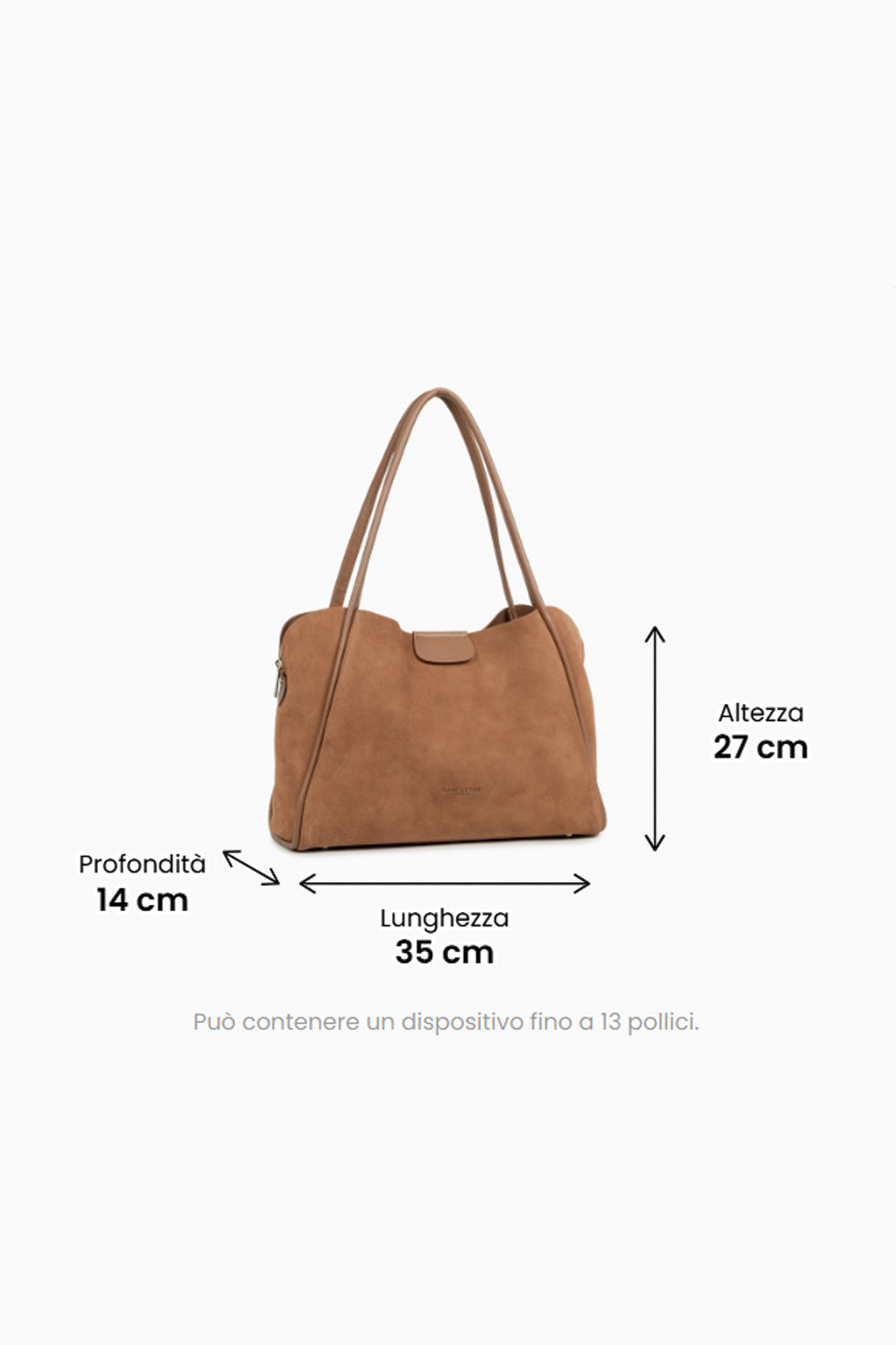 LANCASTER Borsa grande a spalla in suede