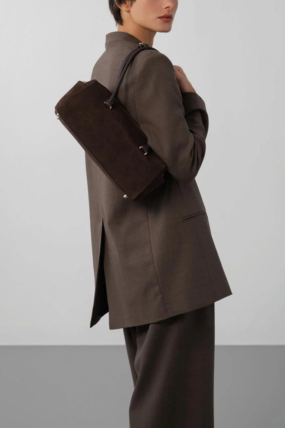 LANCASTER Borsa rettangolare in suede