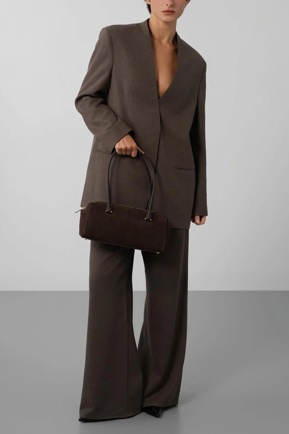 LANCASTER Borsa rettangolare in suede