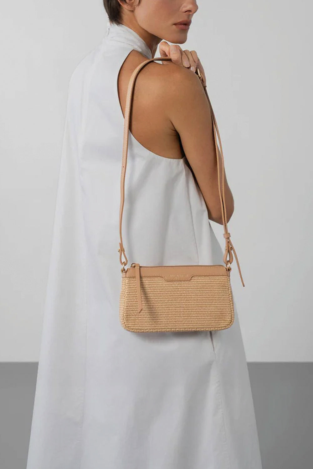 LANCASTER Pochette Mini Osier