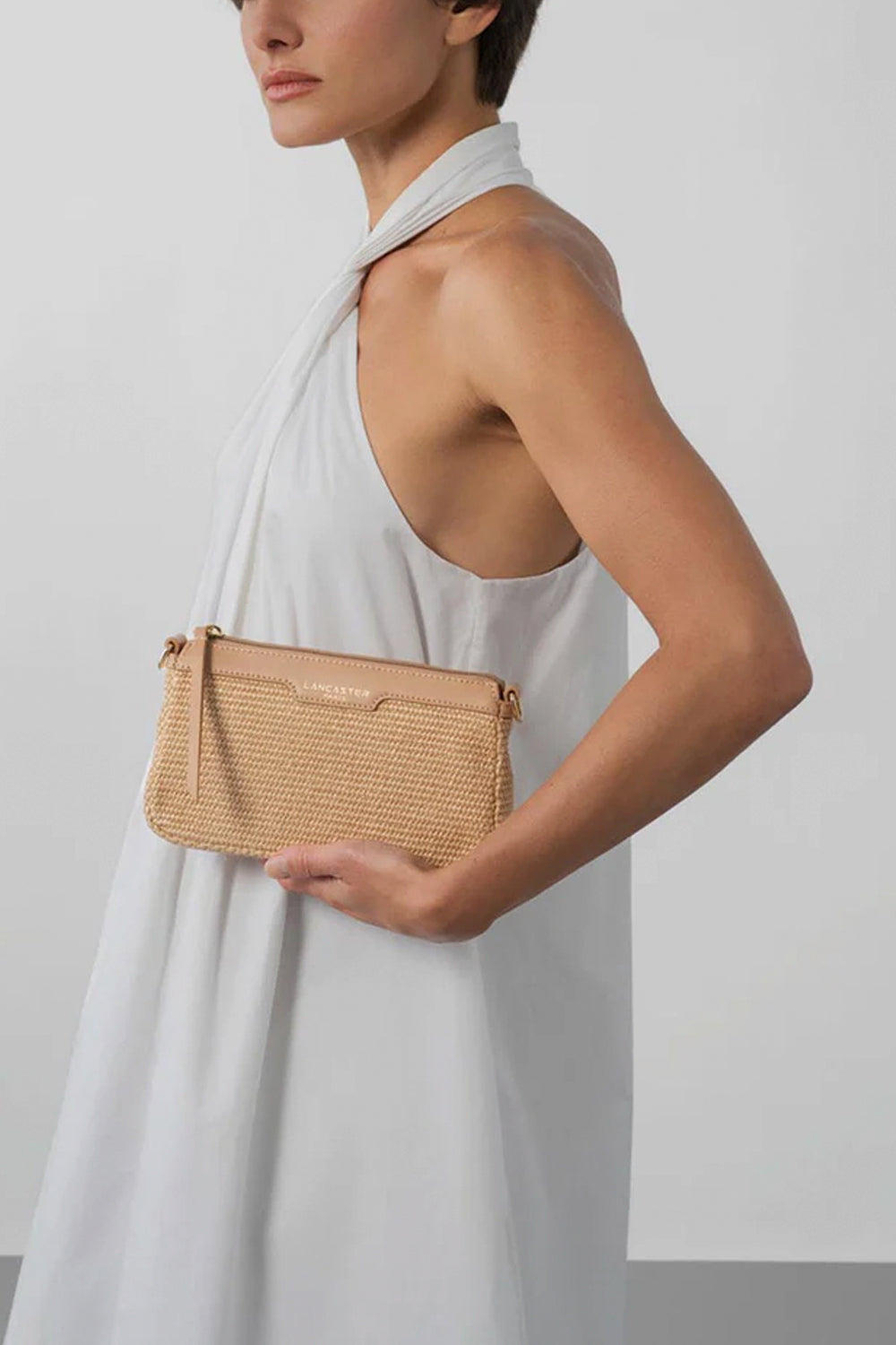 LANCASTER Pochette Mini Osier