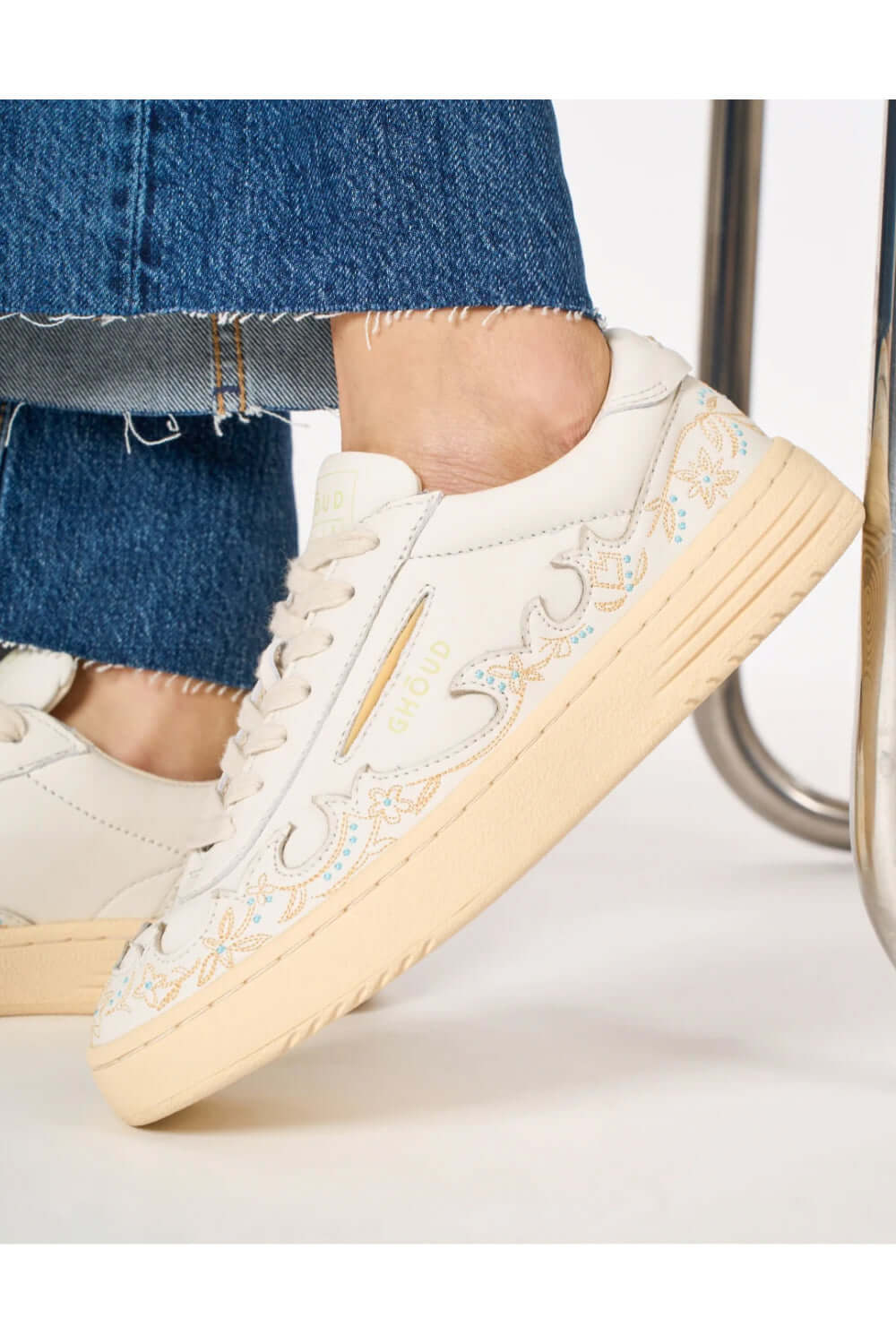 GHOUD Scarpe Lido Low Tex Avorio Uncategorized GHOUD