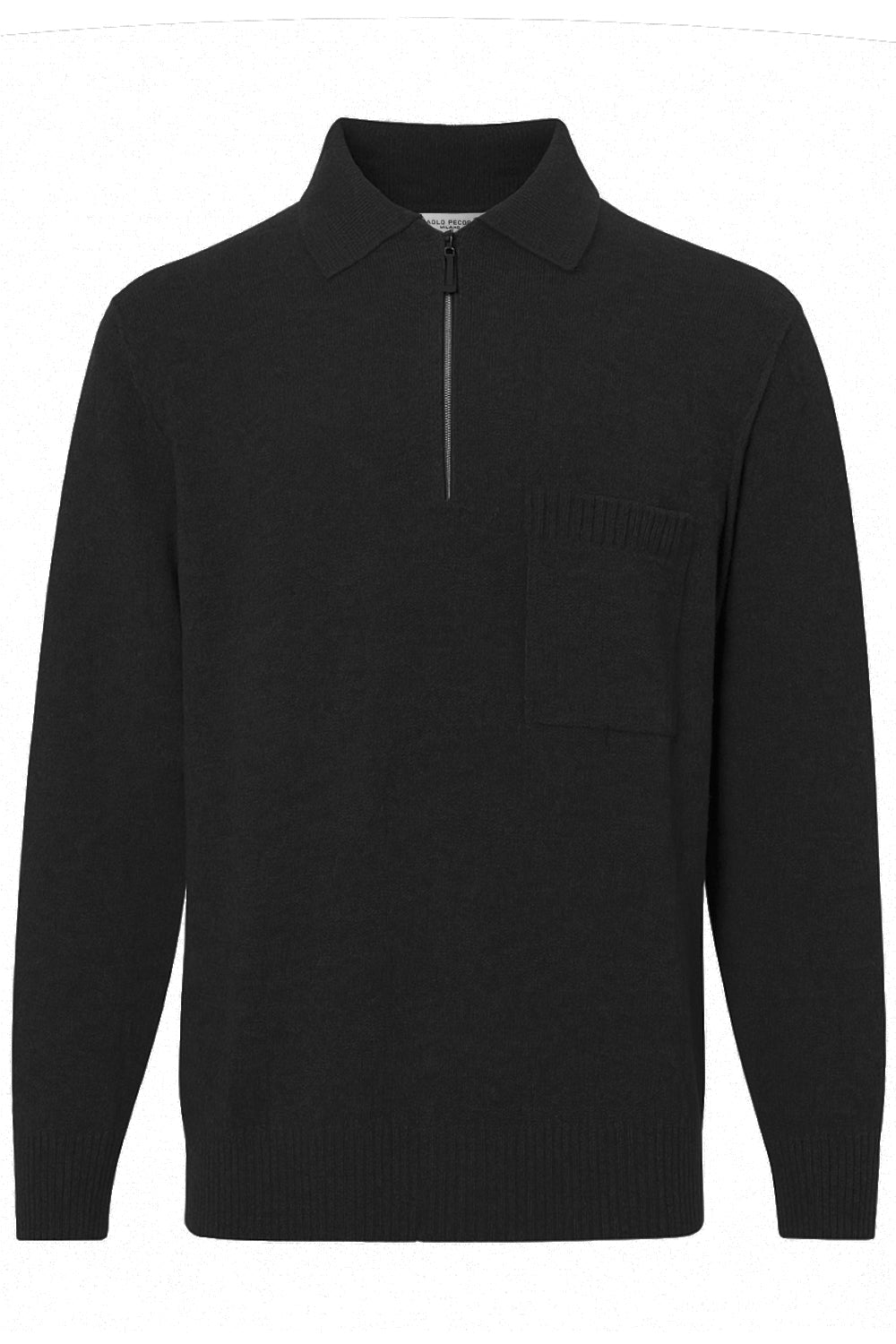 PAOLO PECORA Maglia con zip e taschino
