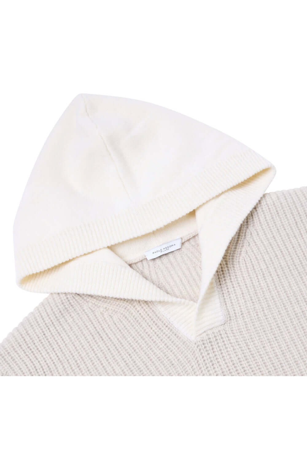 PAOLO PECORA Maglia in lana con cappuccio