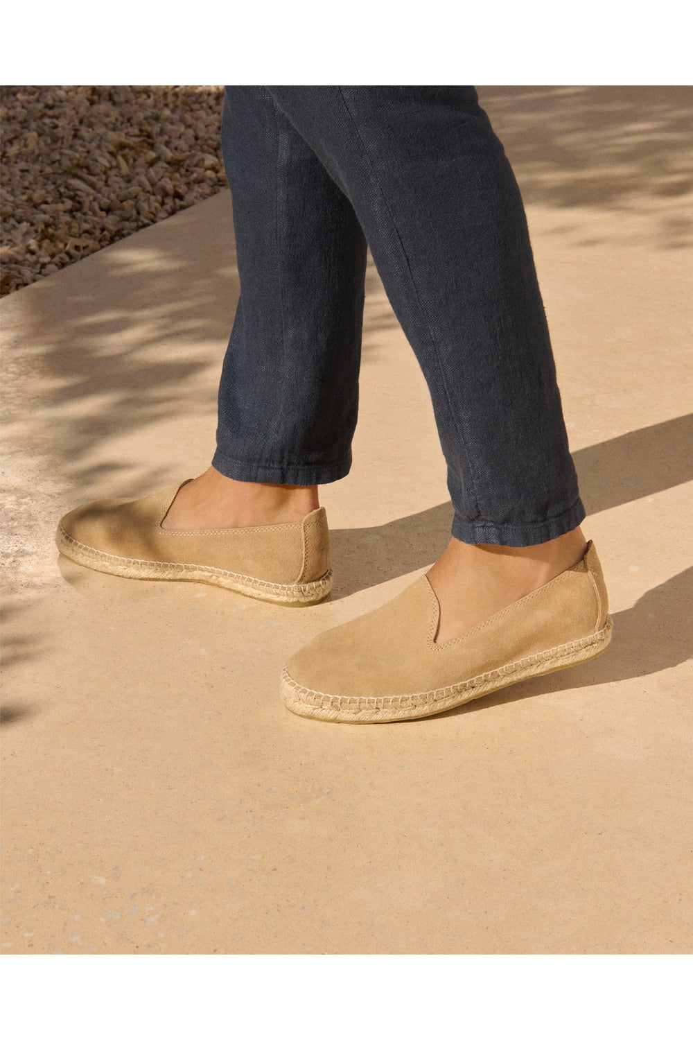 MANEBI Espadrilas in suede con suola in iuta