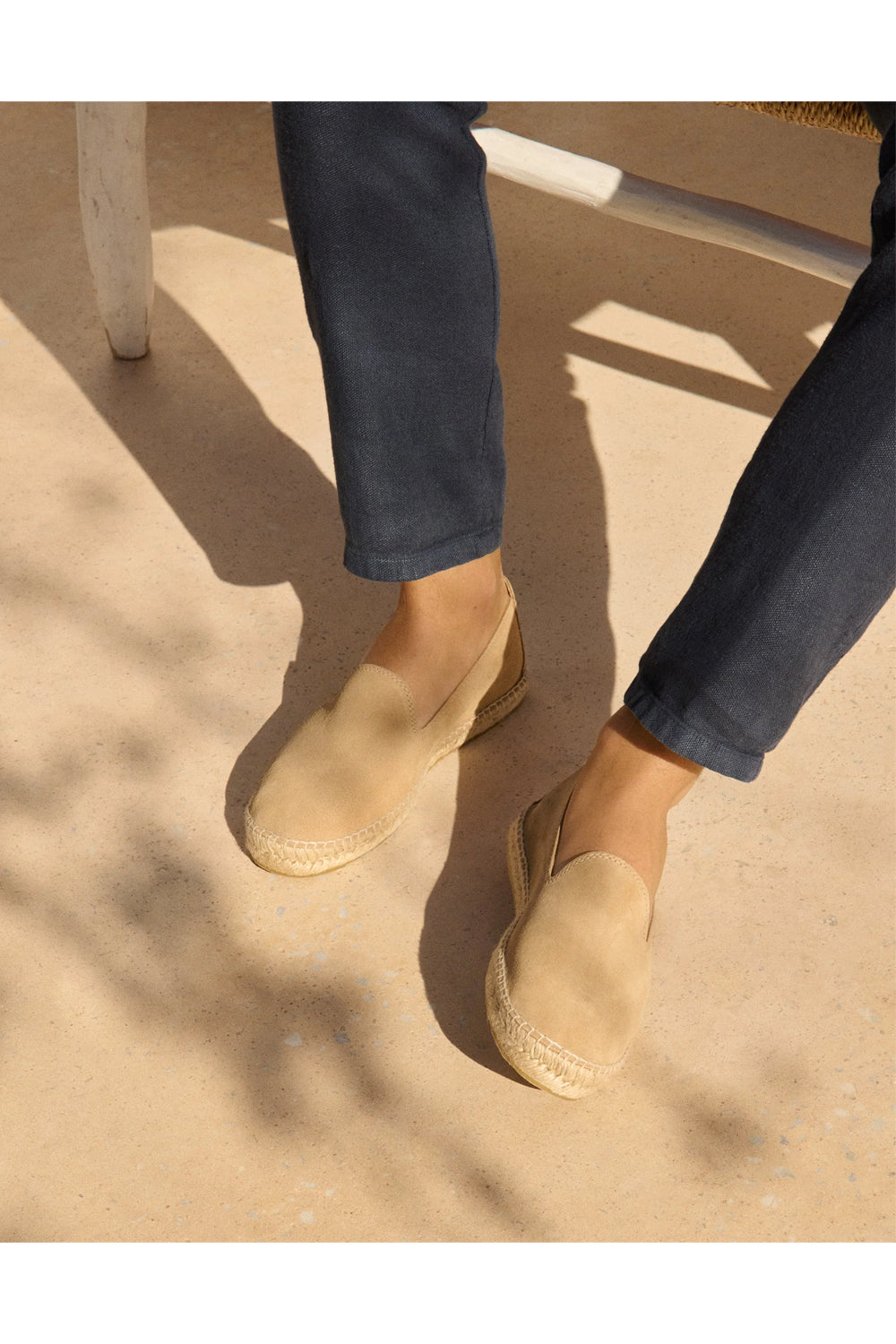MANEBI Espadrilas in suede con suola in iuta