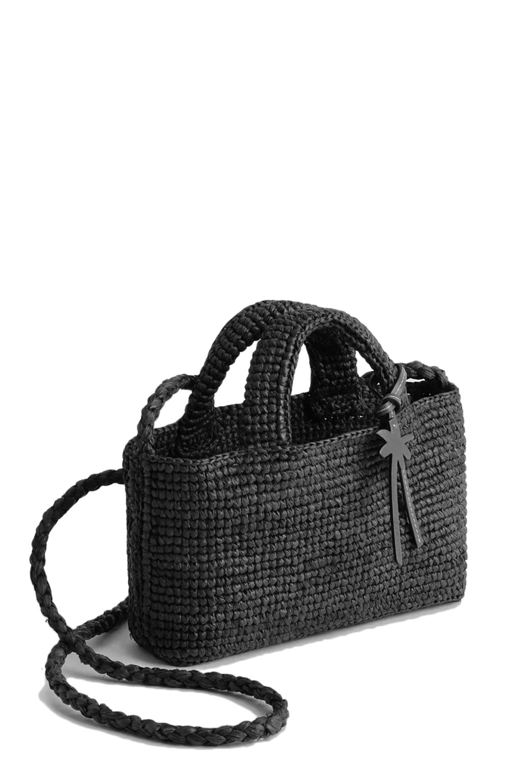 MANEBI Micro borsa New Sunset in raffia