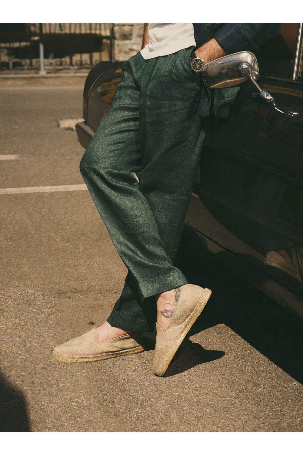 MANEBI X LUCA RUBINACCI Espadrillas in lino