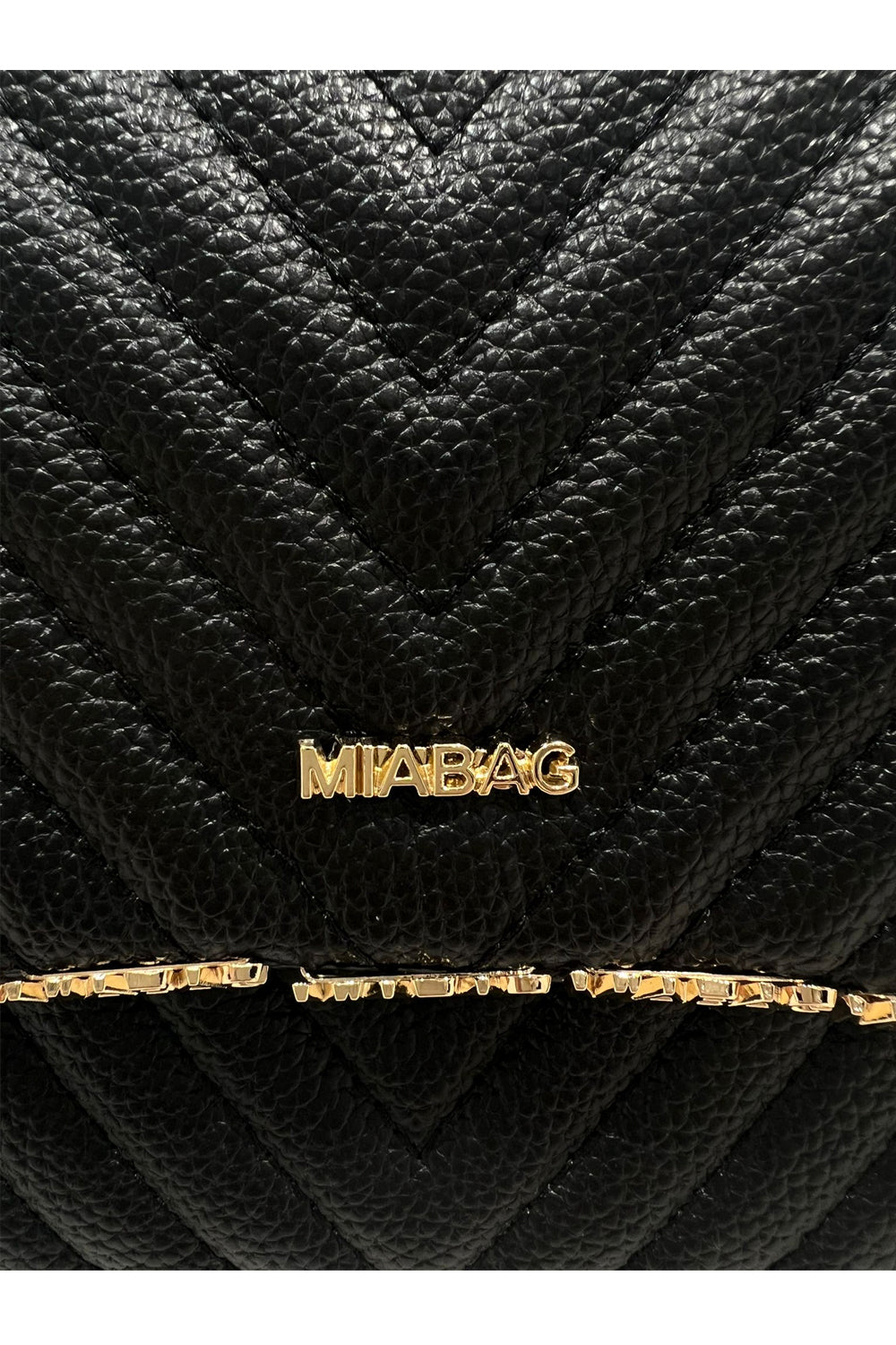 MIA BAG Tracolla grande in pelle con lettering MIA BAG