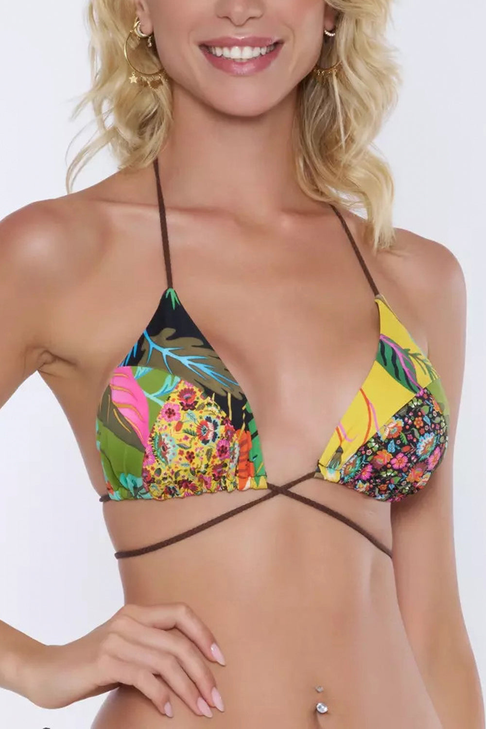 MISSBIKINI Bikini triangolo con incrocio